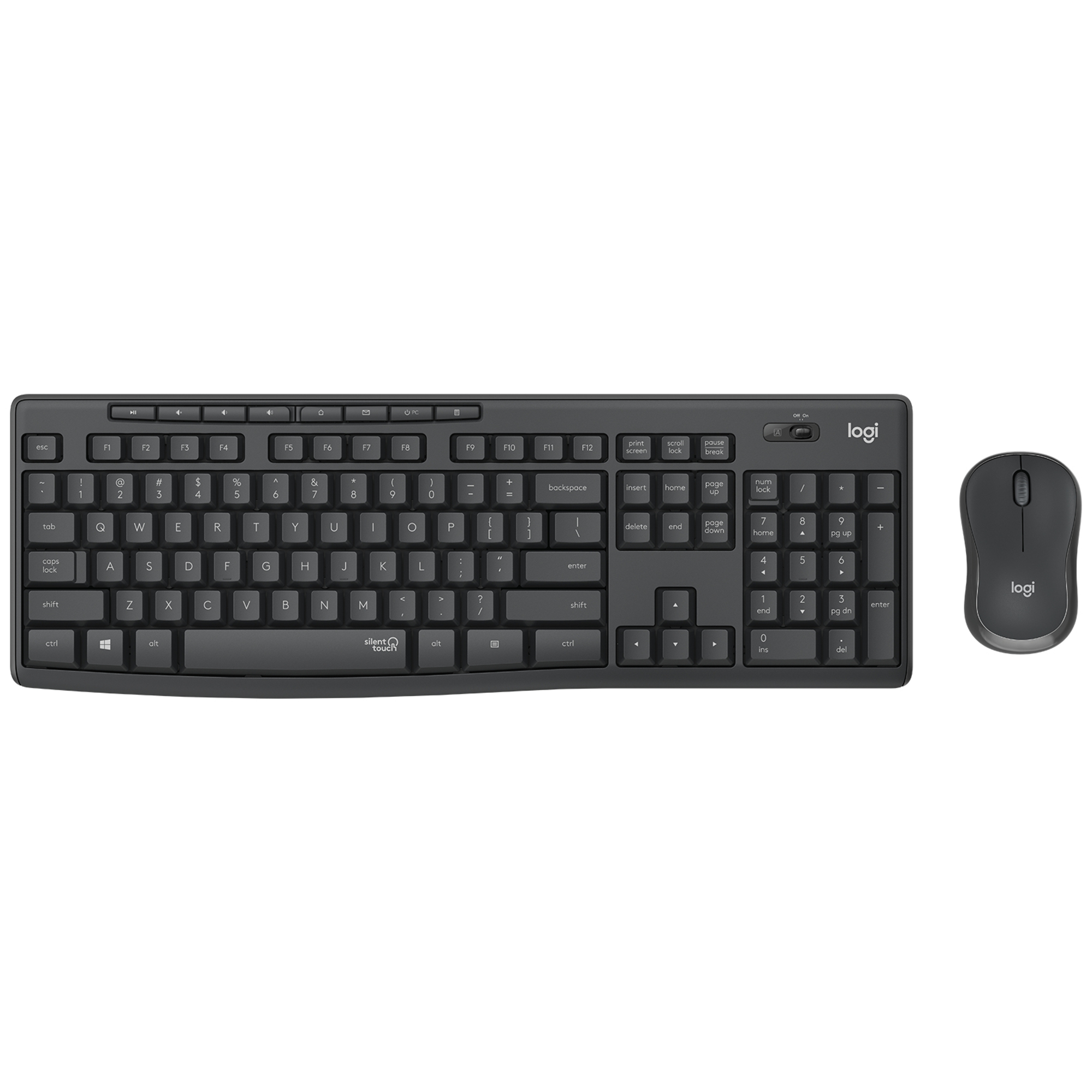 Logitech MK295 Silent Wireless Combo clavier Souris incluse Bureau RF sans fil Portuguais Graphite - Neuf Logitech MK295 Silent Wireless Combo clavier Souris incluse Bureau RF sans fil Portuguais Graphite - Neuf