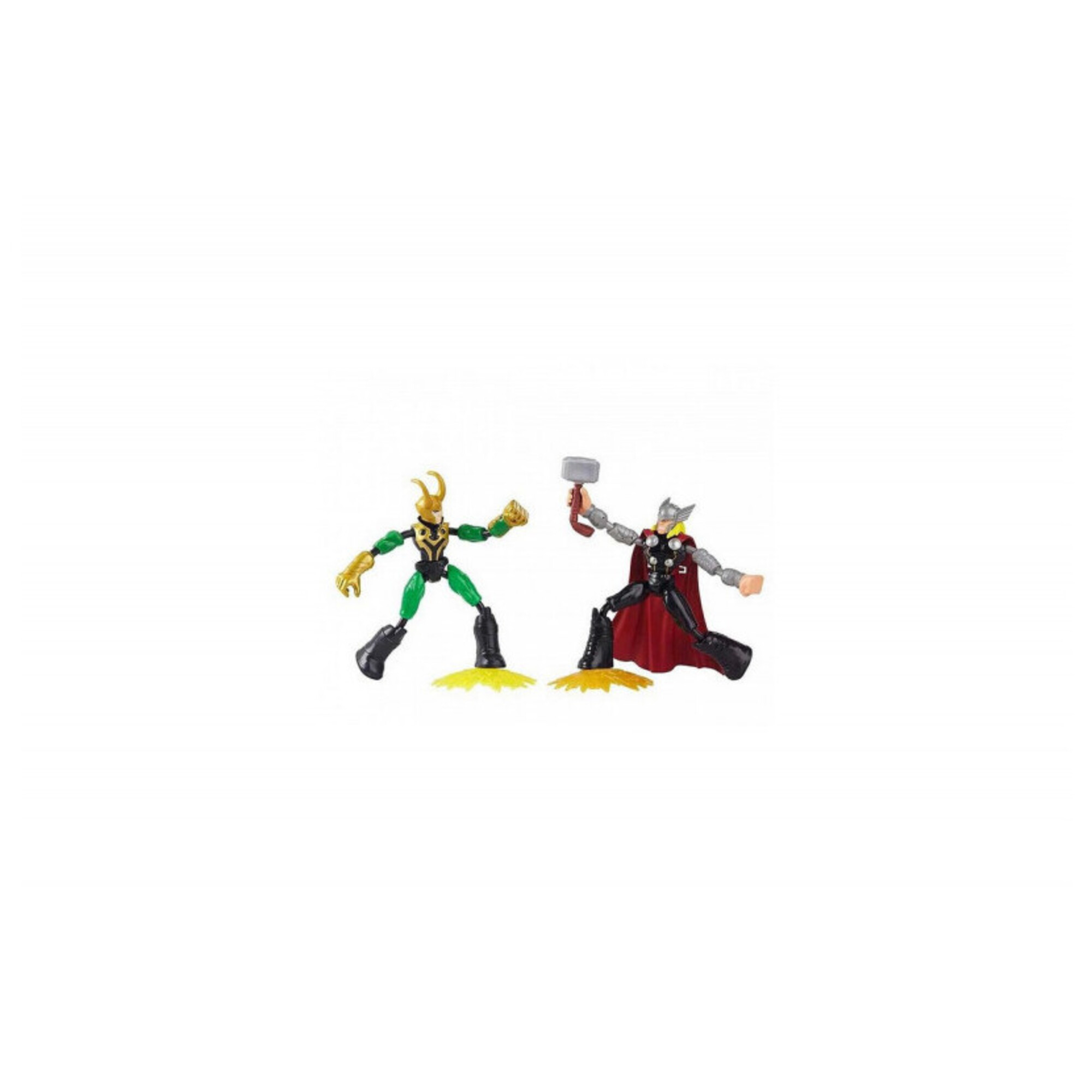 Pack de 2 Figurines Avengers Marvel Bend and Flex Thor Vs Loki - Neuf