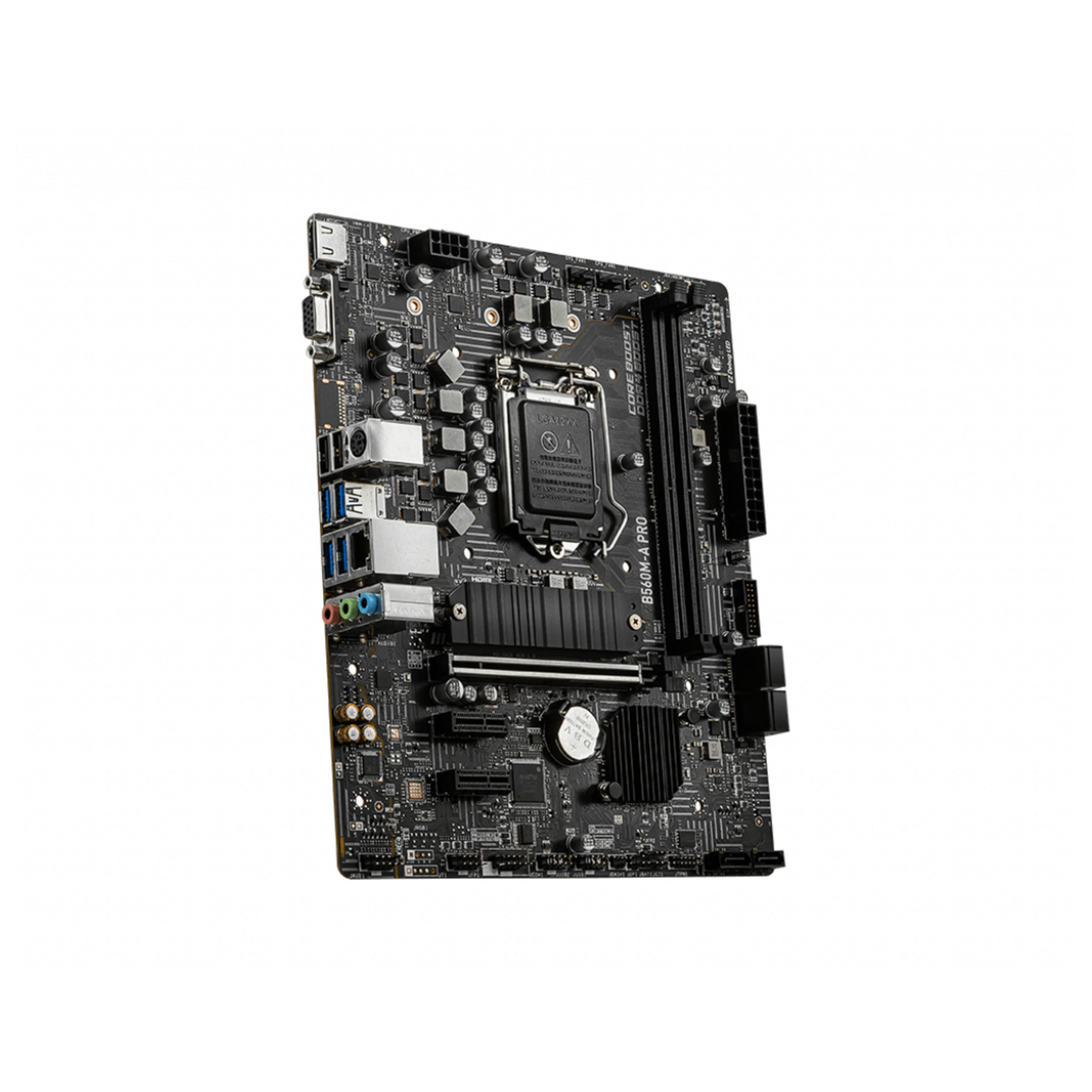 MSI B560M A PRO Carte mère micro ATX Socket LGA1200 B560 Chipset USB 3.2 Gen 1 2.5 Gigabit LAN carte graphique embarquée unité centrale requise audio HD 8 canaux - vue 3