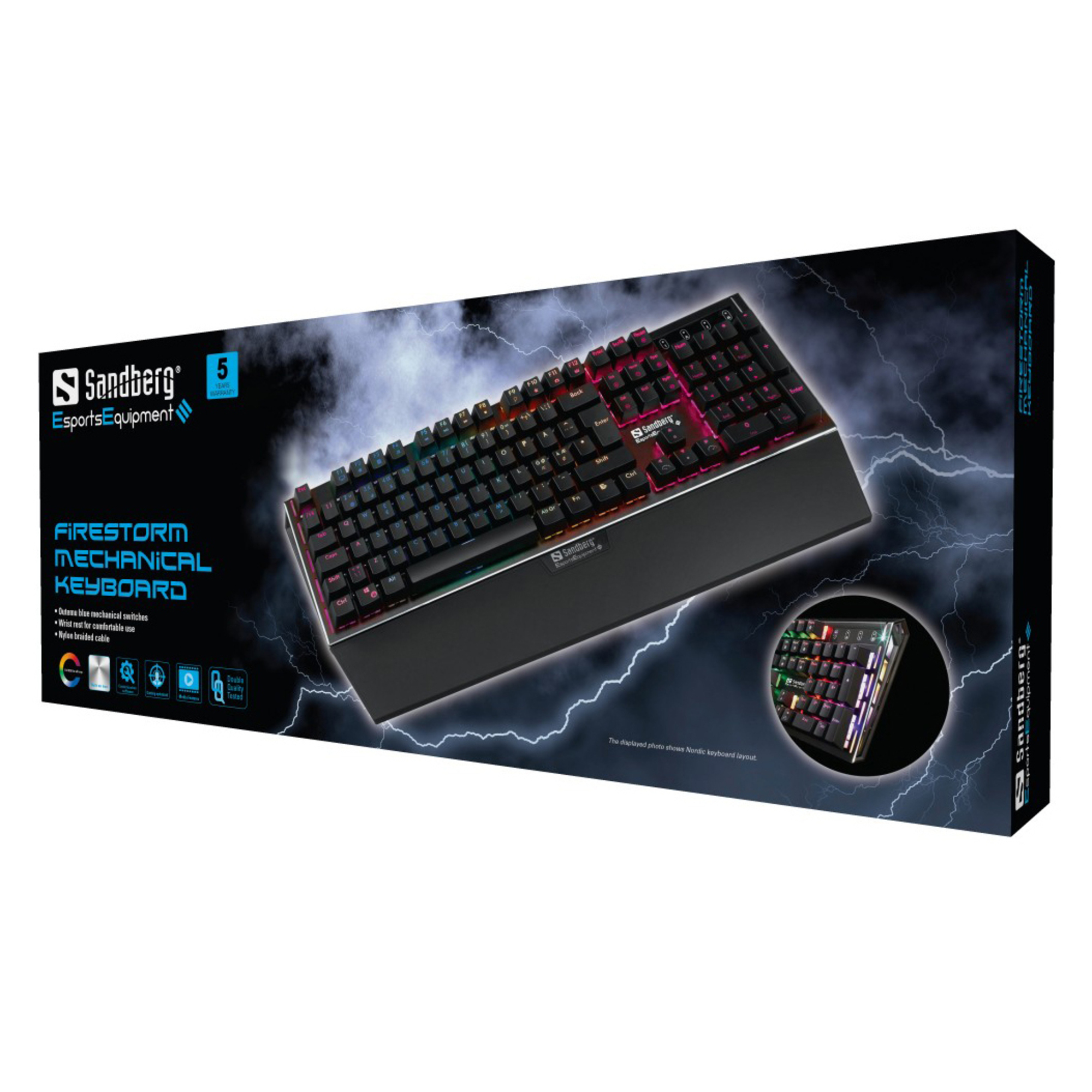 Sandberg 640 26 clavier Jouer USB AZERTY Belge Neuf - vue 2