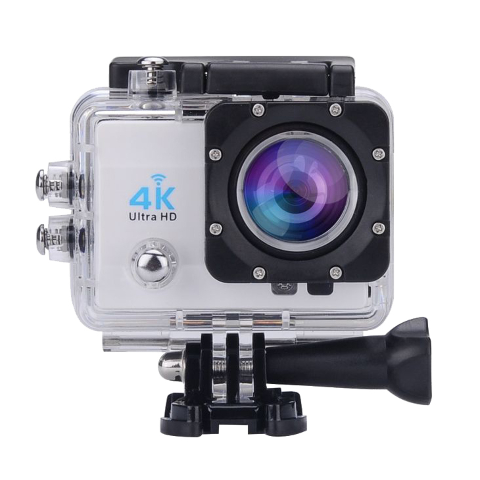 Caméra Sport 4K 16Mp Étanche Grand Angle 170° Wifi Écran LCD 2 Pouces HDMI Blanc YONIS - Neuf
