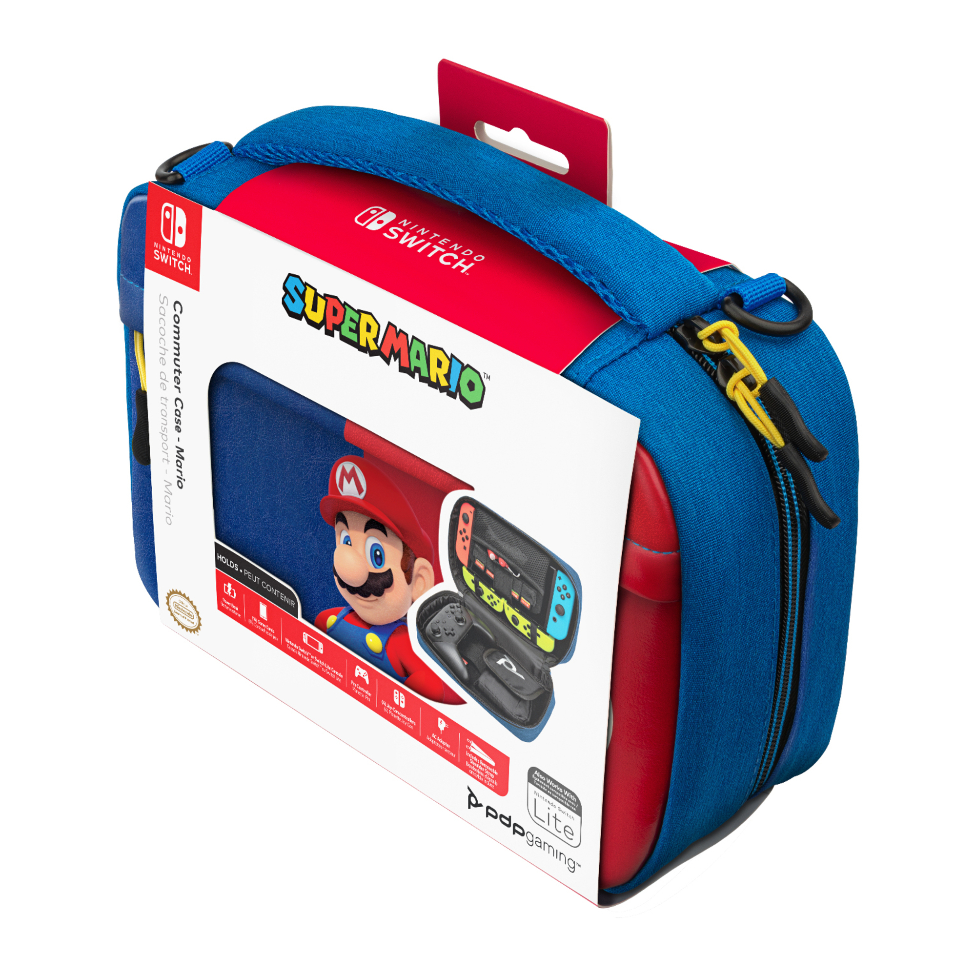 Boîtier robuste Power Pose Mario Nintendo Bleu, Rouge - Neuf
