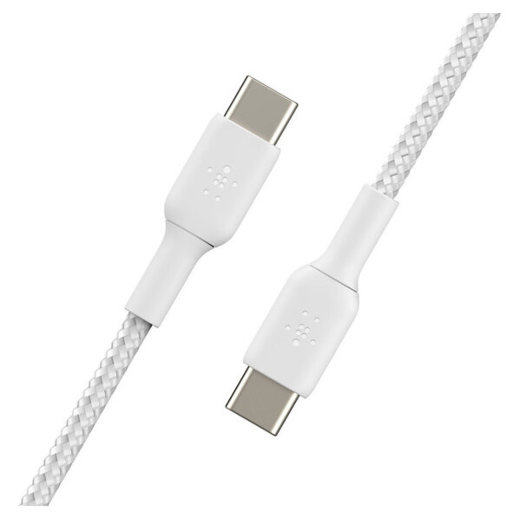 Câble Tressé USB-C vers USB-C BOOST?CHARGE™ (1m), Blanc - Neuf