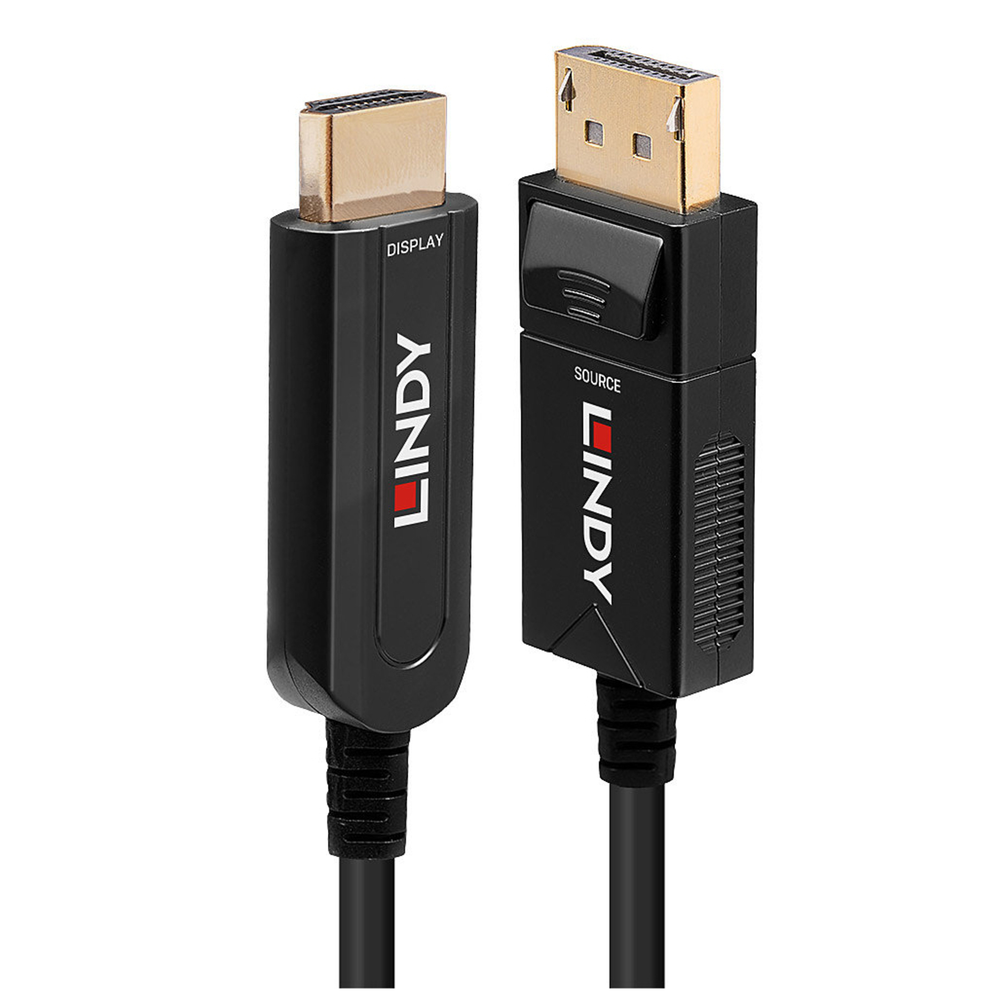 Lindy Câble Hybride Fibre Optique DisplayPort 1.2 vers HDMI 18G, 10m - Neuf
