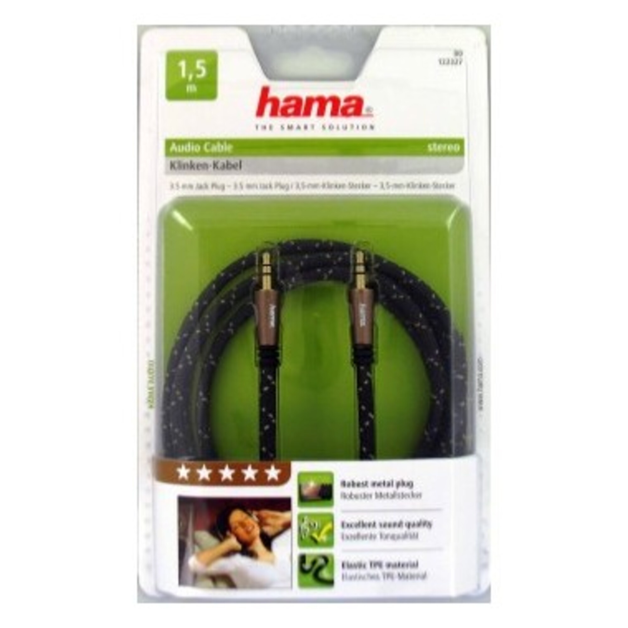 Hama 1.5m 3.5mm / câble audio 1 5 3 5mm Neuf - vue 5