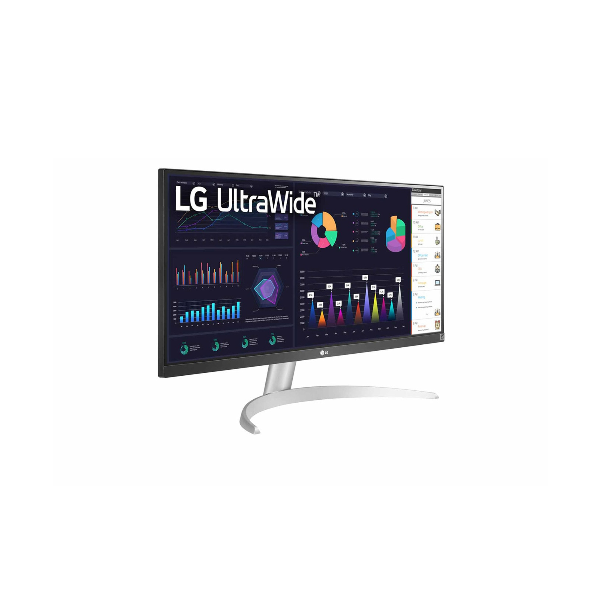 LG 29WQ600-W.AEU écran plat de PC 73,7 cm (29 ) 2560 x 1080 pixels Full HD LCD Dessus de table Blanc - Neuf