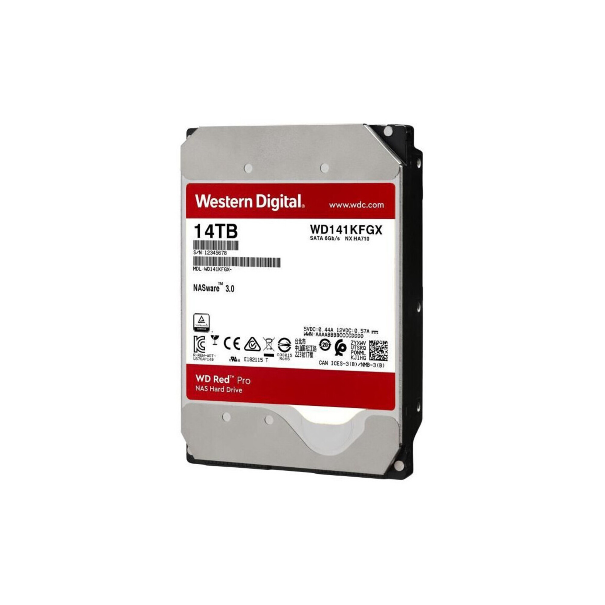 Western Digital Red Pro disque dur 14 To 7200 tr/min 512 Mo 3.5  Série ATA III - Neuf