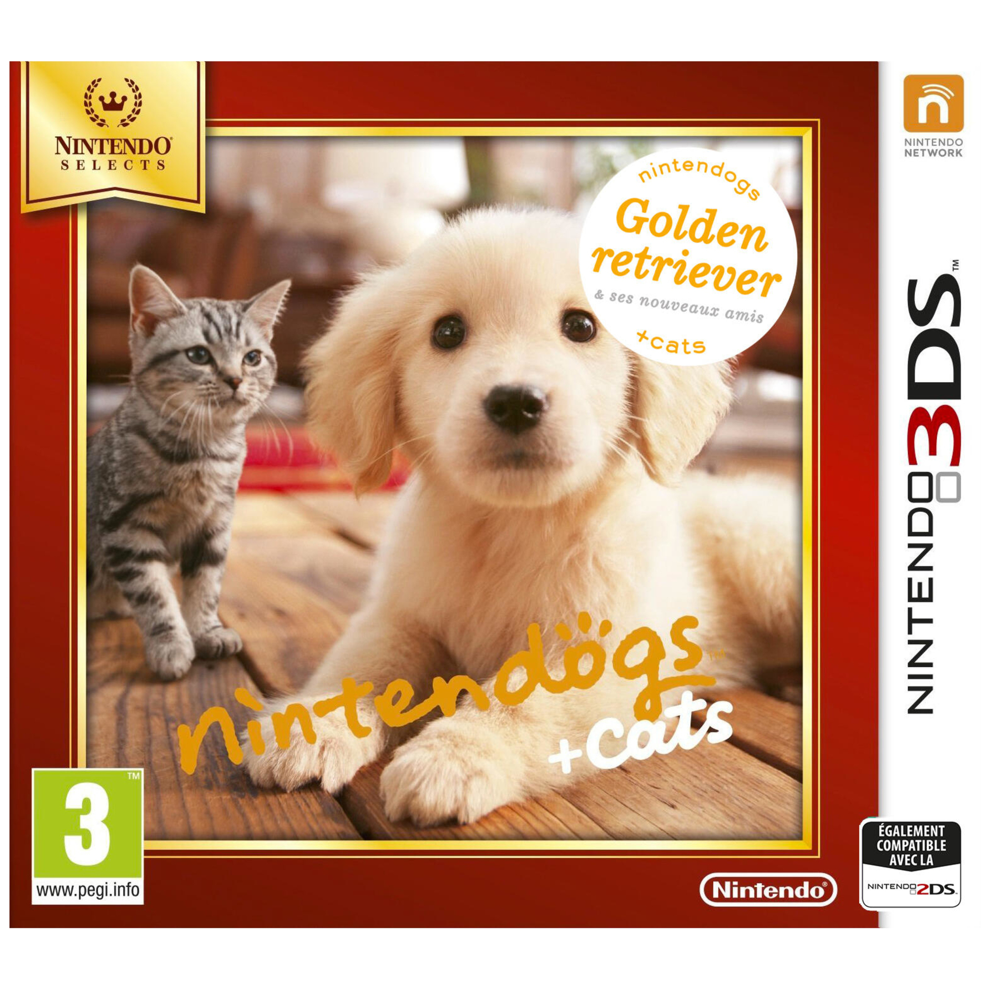 Nintendogs & Cats Golden Retriver & Ses Nouveaux Amis 3ds - vue 2