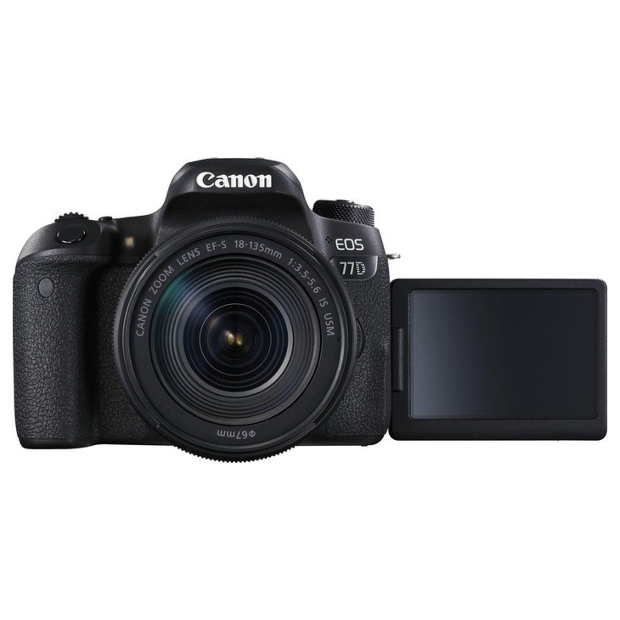 Canon EOS 77D + EF-S 18-135mm 3.5-5.6 IS USM Kit d'appareil-photo SLR 24,2 MP CMOS 6000 x 4000 pixels Noir - Neuf