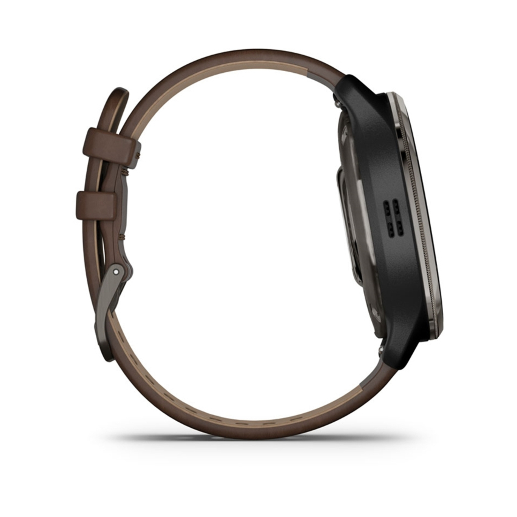 Garmin Venu® 2 Lunette en Acier Inoxydable de Couleur avec boîtier et Bracelet en Cuir de Couleur Diamètre de 33 0 mm - vue 2
