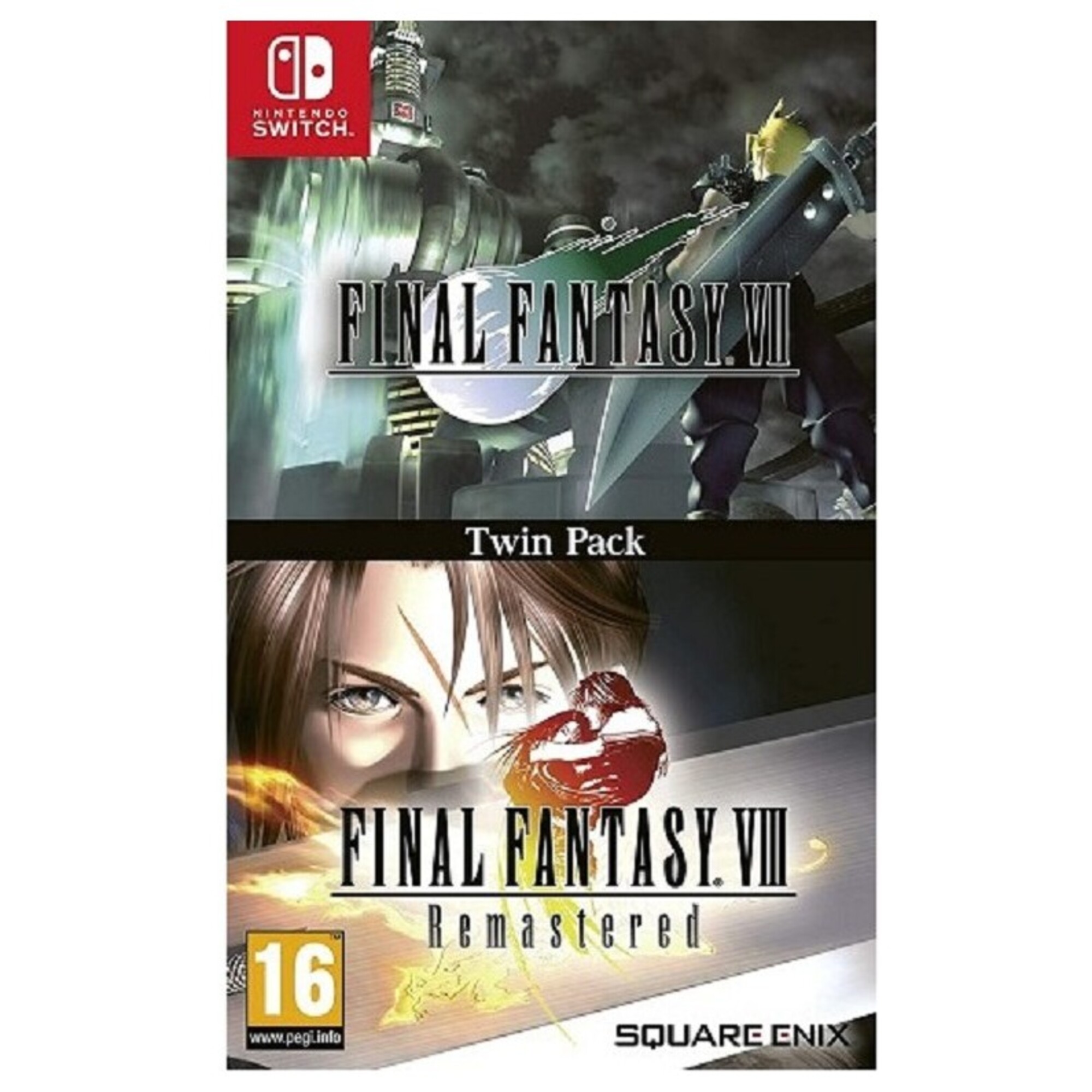 Square Enix Final Fantasy VII & Final Fantasy VIII Remastered Twin Pack Bundle Nintendo Switch - Neuf