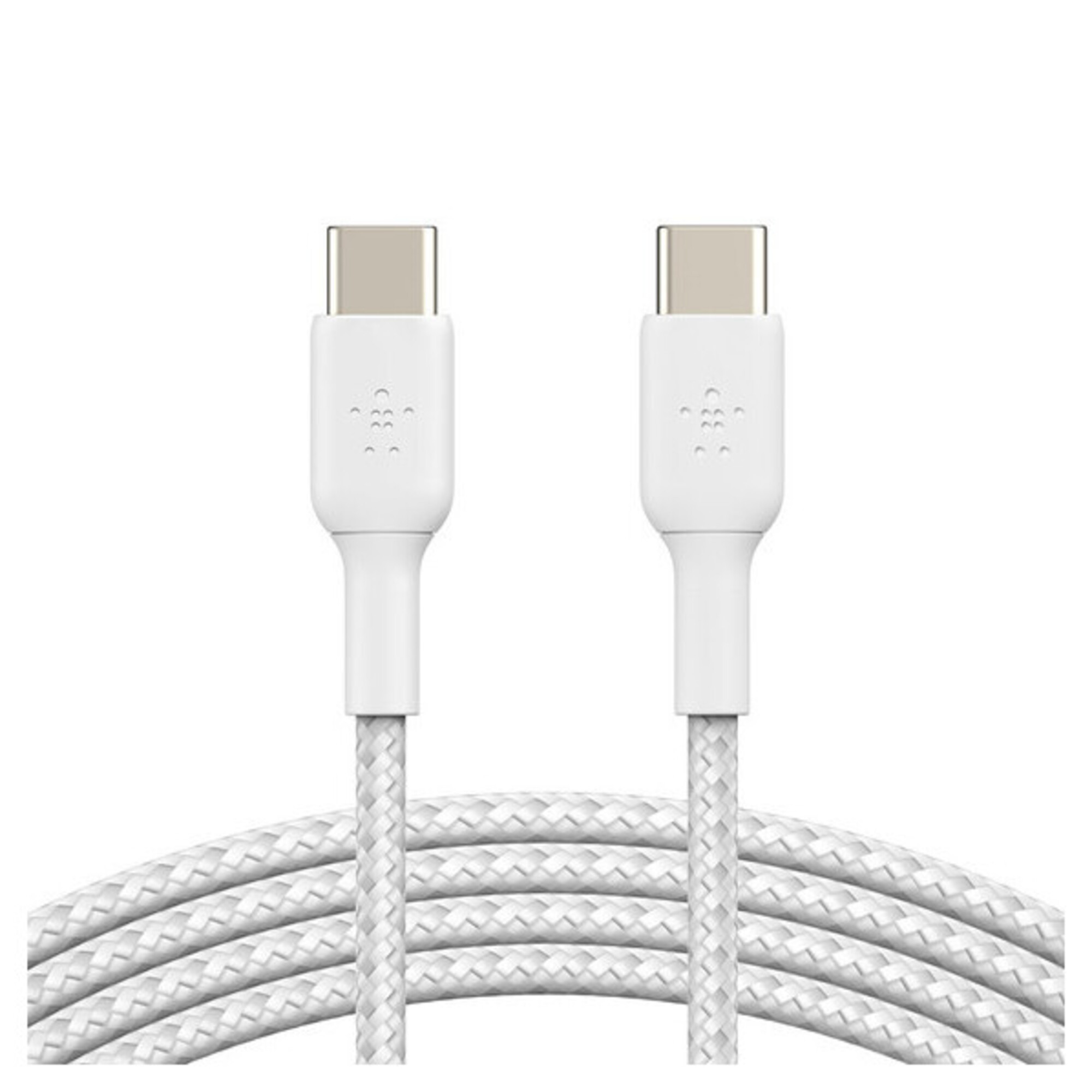Câble Tressé USB-C vers USB-C BOOST?CHARGE™ (1m), Blanc - Neuf