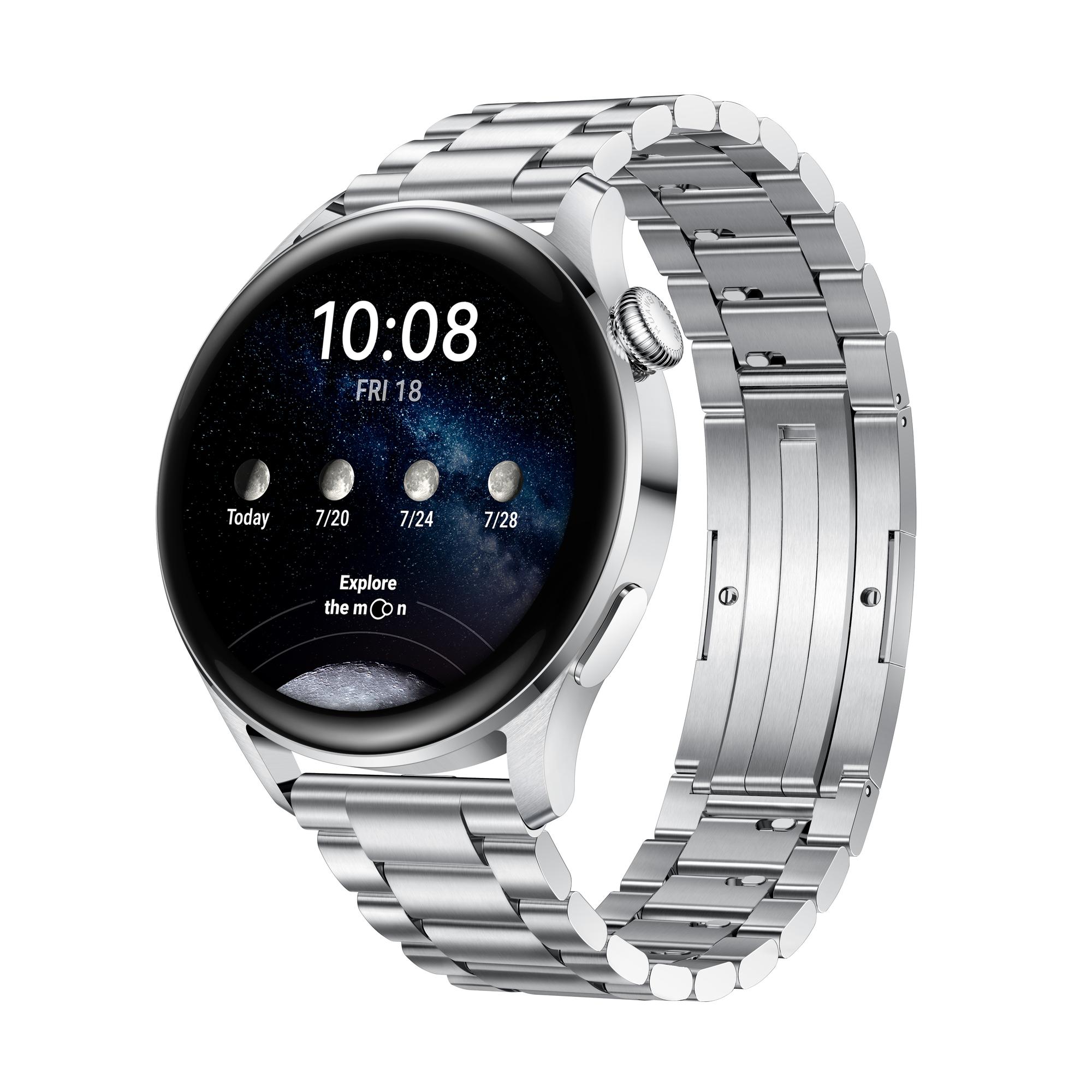 Huawei Watch 3 Elite Edition 46 Mm Montre Connectée Avec Bracelet De Lien Affichage 1.43 Wi Fi Lte Nfc Bluetooth 4g 54 G - vue 2