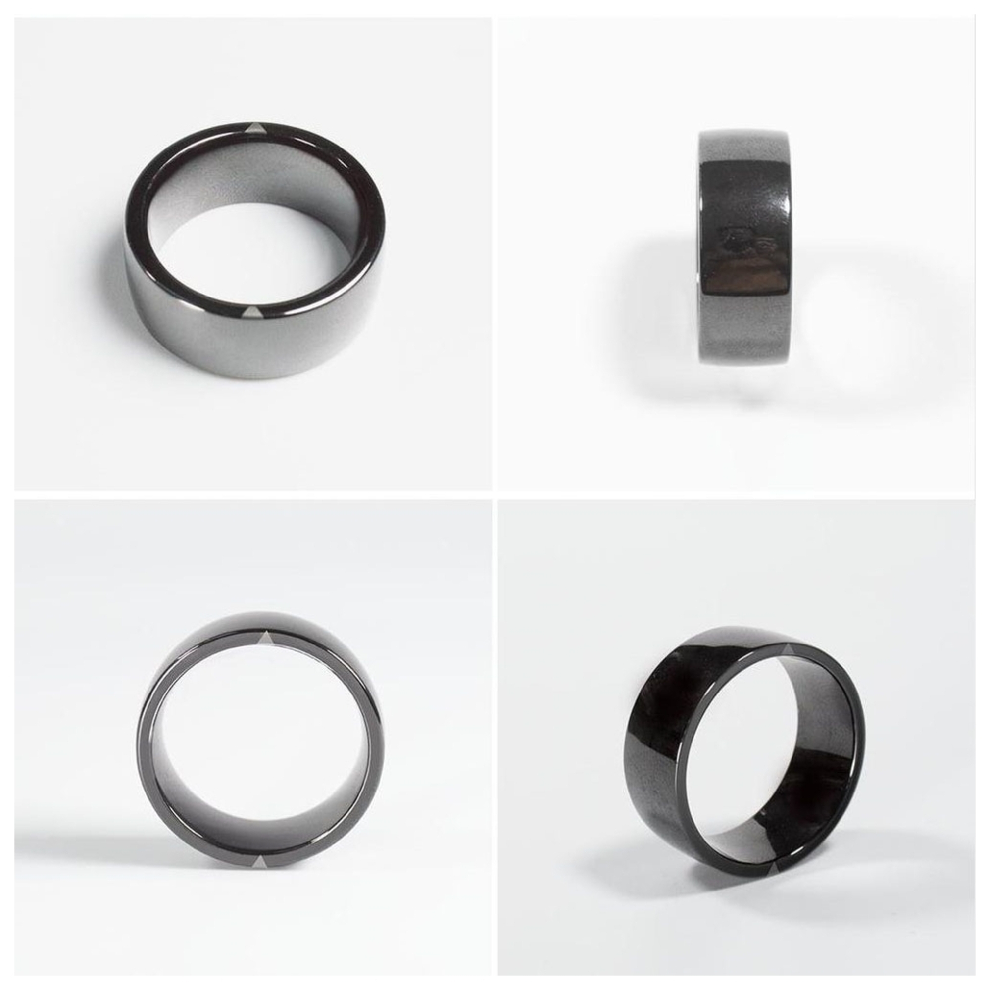 Bague Connectée RFID NFC ID IC Bijou High Tech Android iOs Noir 66 mm YONIS - Neuf