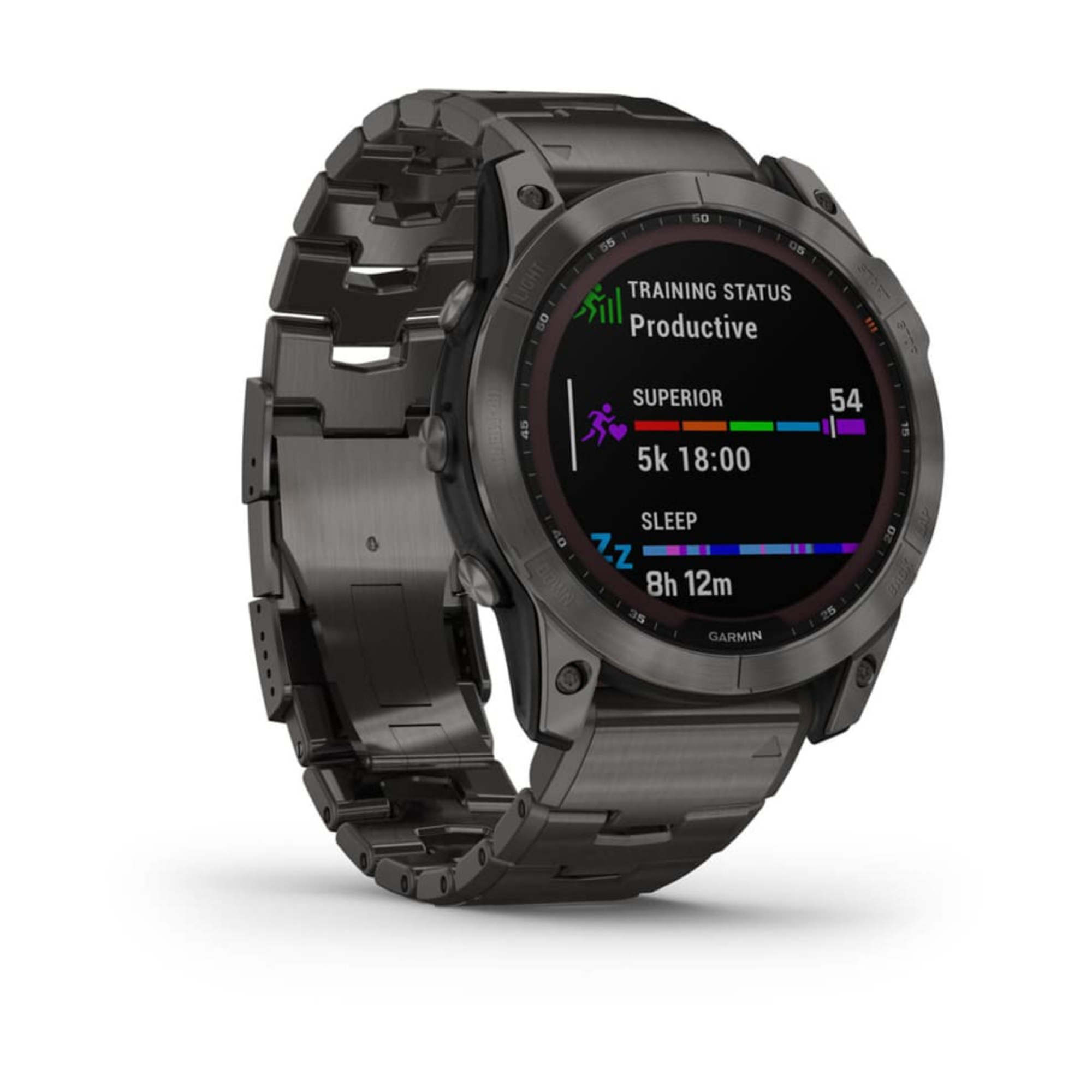 Garmin Fenix 7X Sapphire Solar mit Titanarmband schiefergrauschiefergrau - vue 3