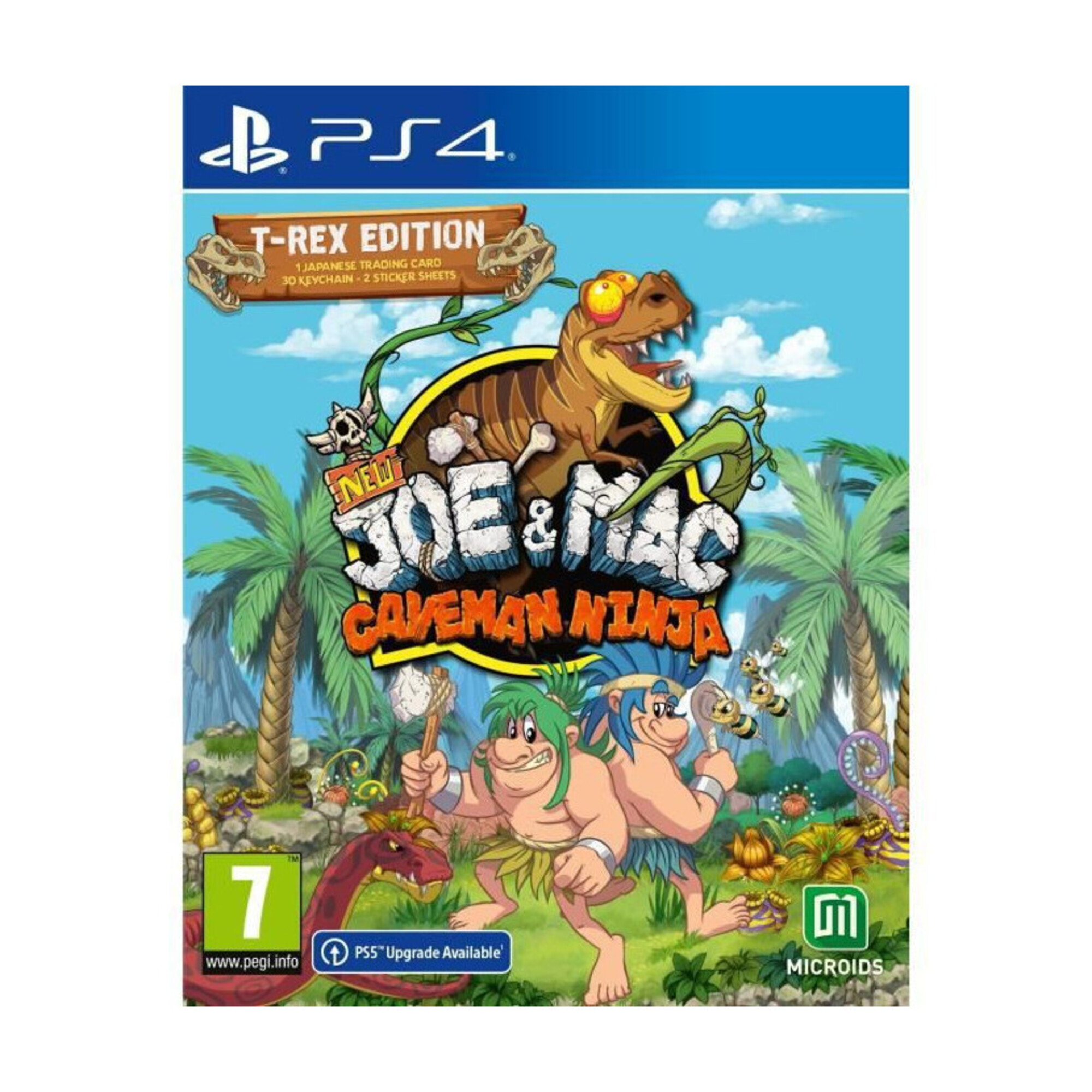 New Joe And Mac Caveman Ninja T-Rex Edition Jeu PS4 - Neuf