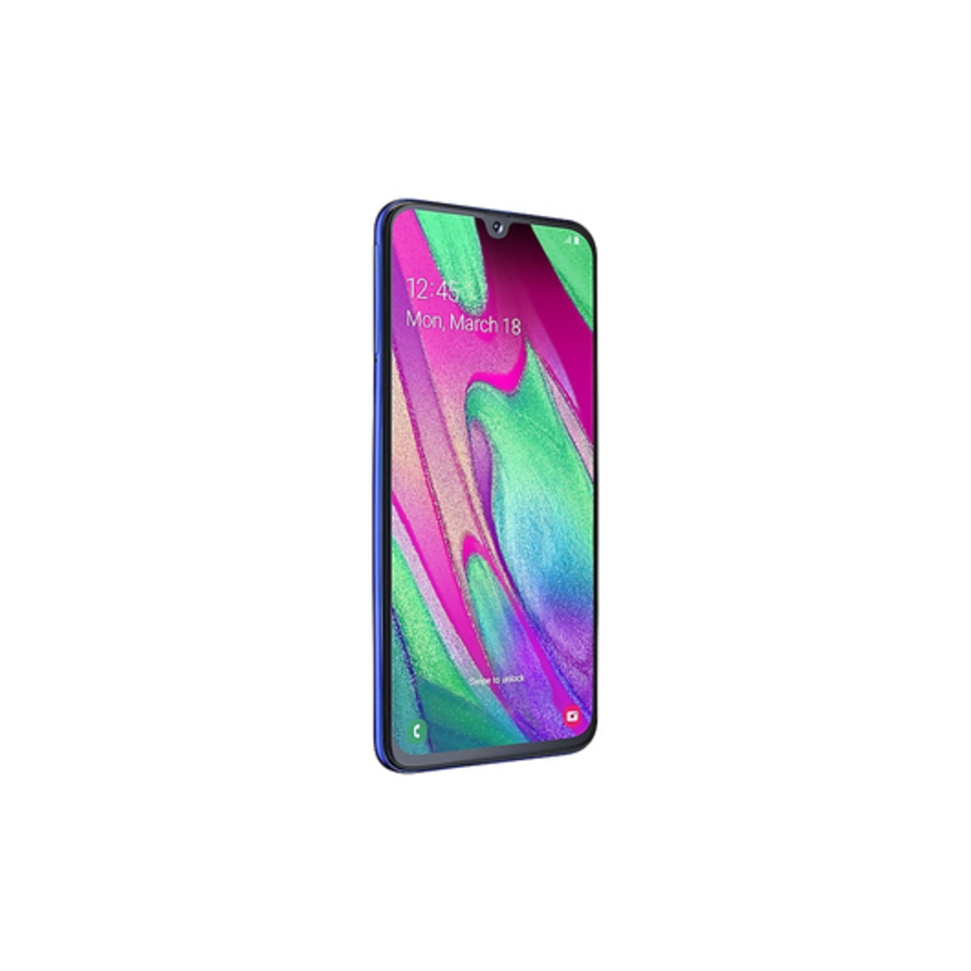 Galaxy A40 (2019) 64 Go, Bleu, débloqué - Neuf