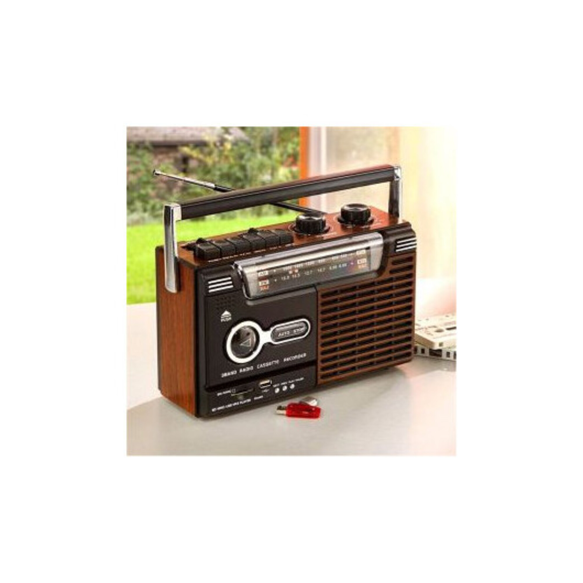 Radio cassette enregistreur INOVALLEY RK10N Haut parleur 1 x 8 Watts AMFMSW1SW2 - vue 3