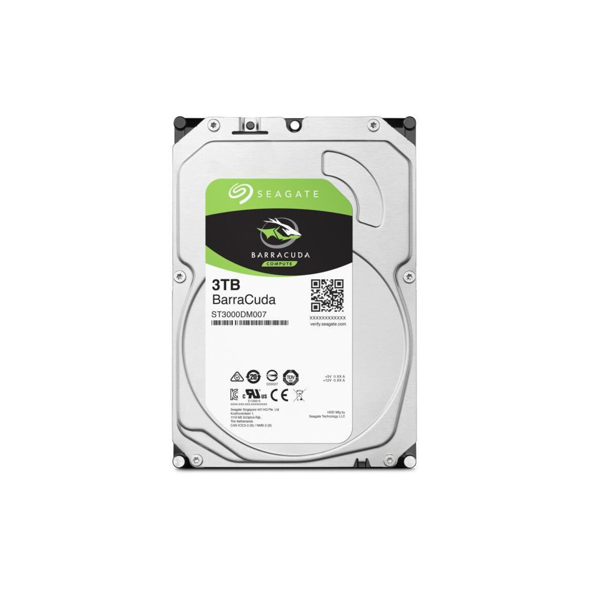 SEAGATE Disque dur Interne BarraCuda 3To 5 400 trmin 3.5 - vue 3