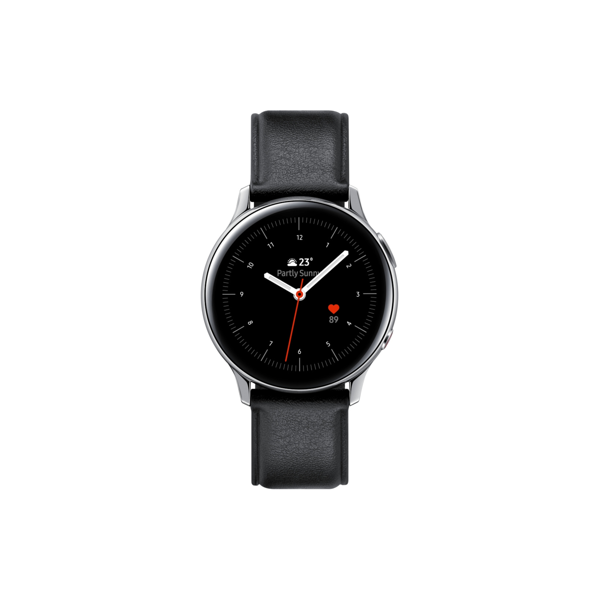 Galaxy Watch Active2 40 mm - Boitier en Acier Argent - 4G - Bracelet Noir - Bon état