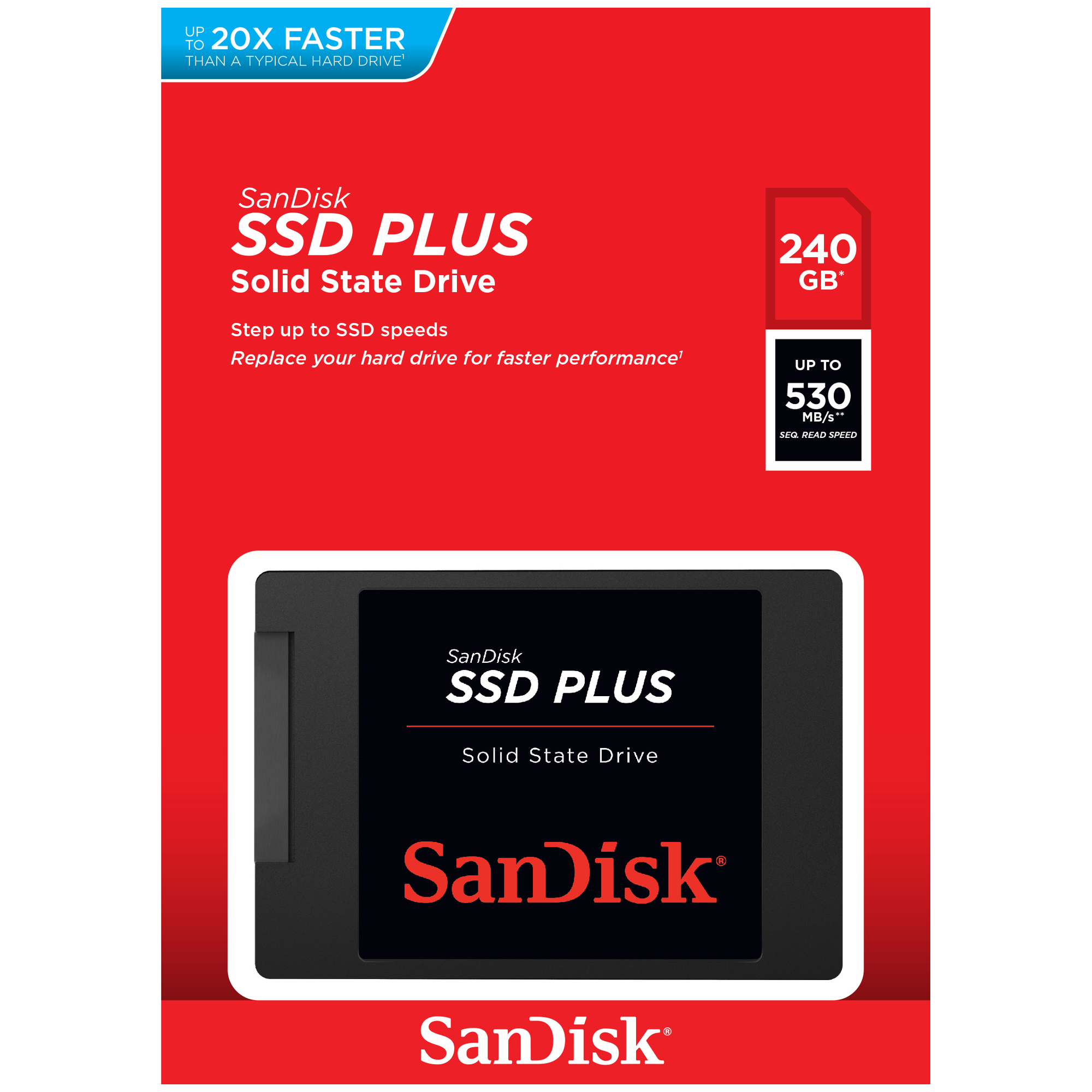 SanDisk Plus 240 Go 2.5  Série ATA III SLC - Neuf