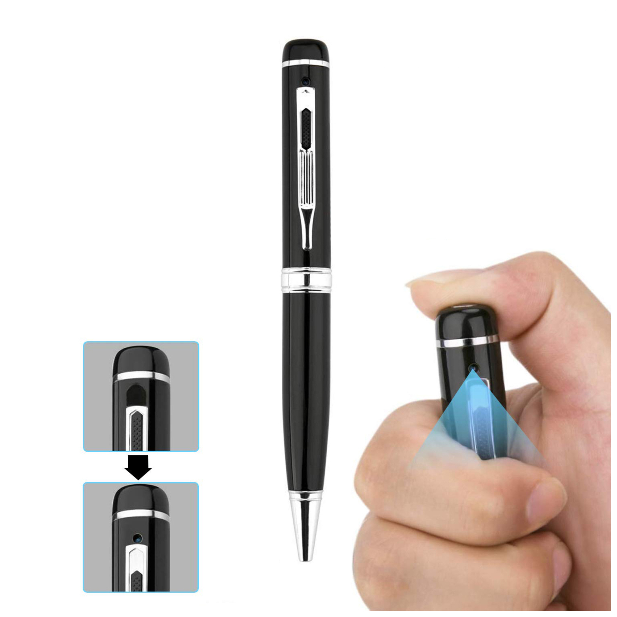Stylo Caméra Espion Full HD 1080P Détection de Mouvement Dictaphone Photo Vidéo YONIS - Neuf