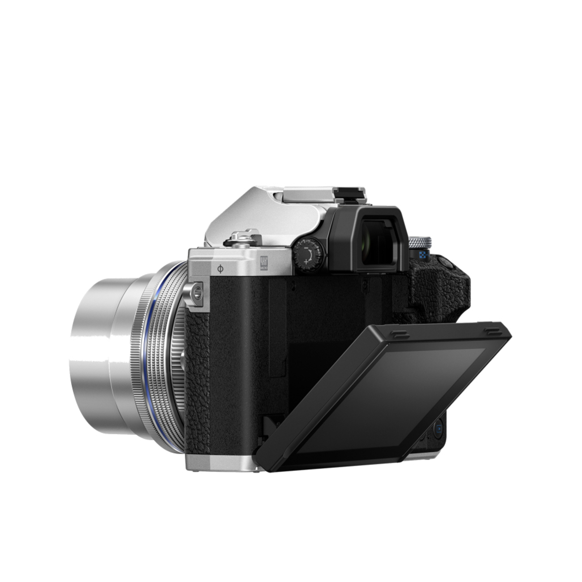 Olympus Mirrorless OM-D E-M10 Mark IV Argent - vue 6