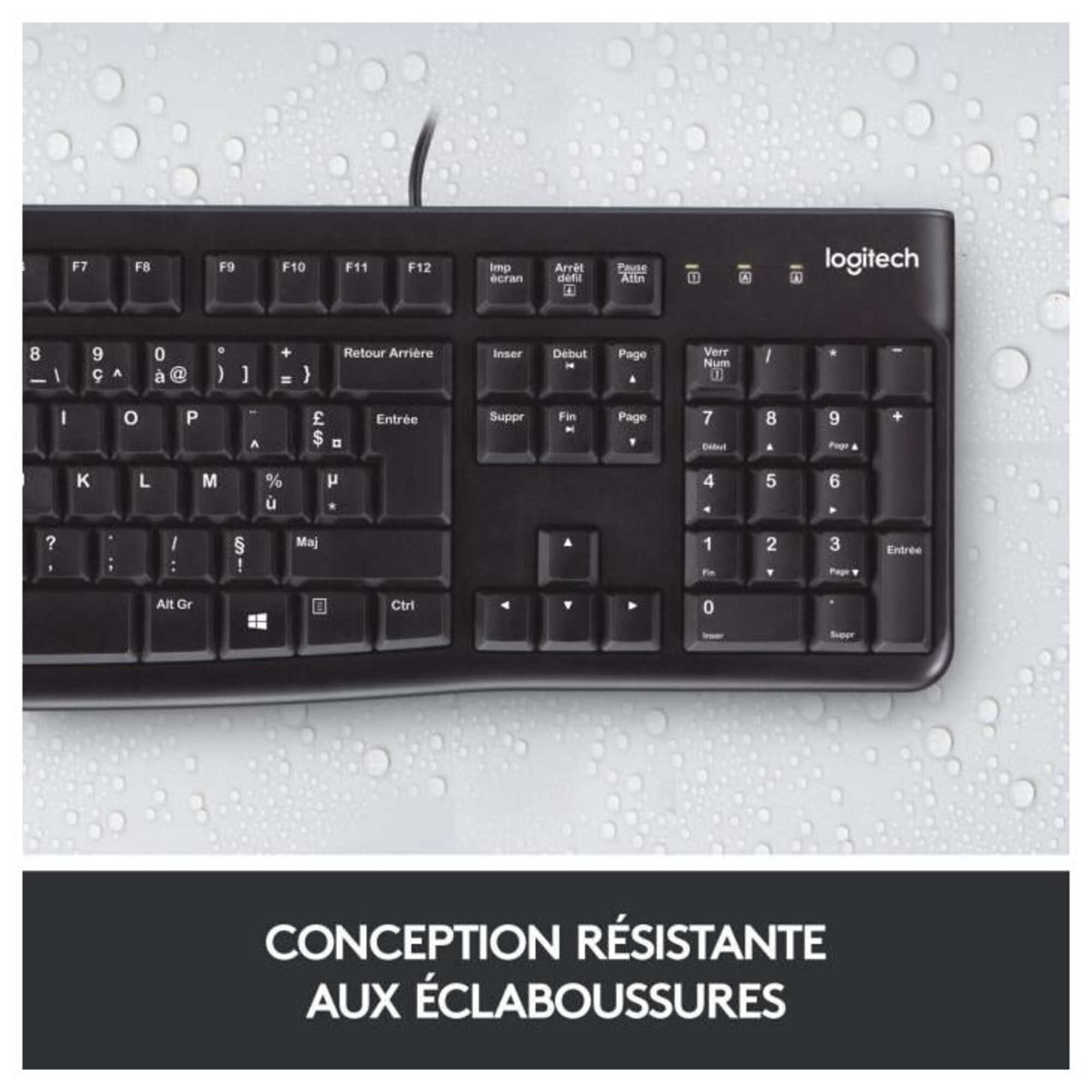 Clavier K120 Logitech Le Clavier - vue 2