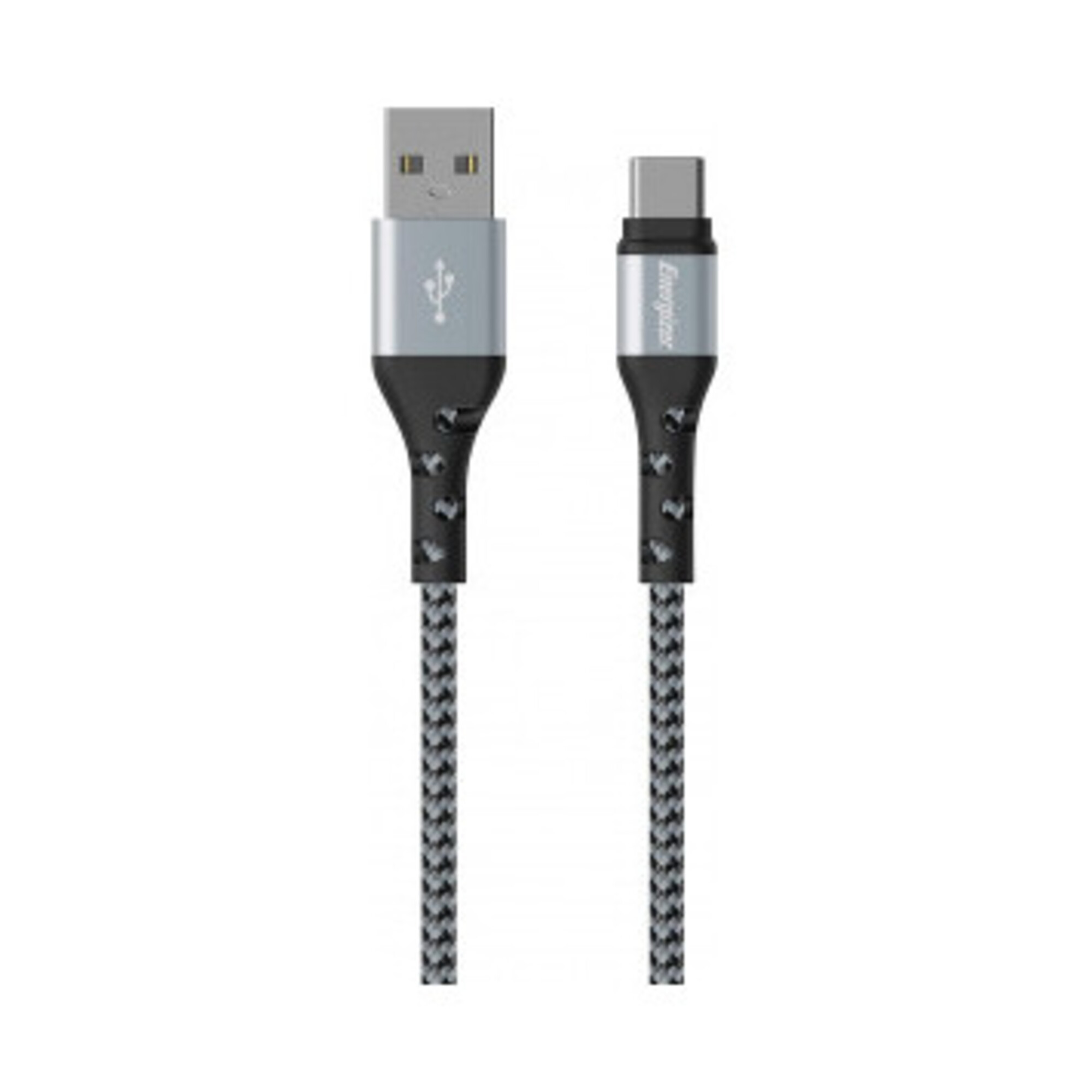 Energizer Câble De Charge Usb-c Tressé - Câble Pour Chargeur Long - Haute Résistanc Gris - vue 2