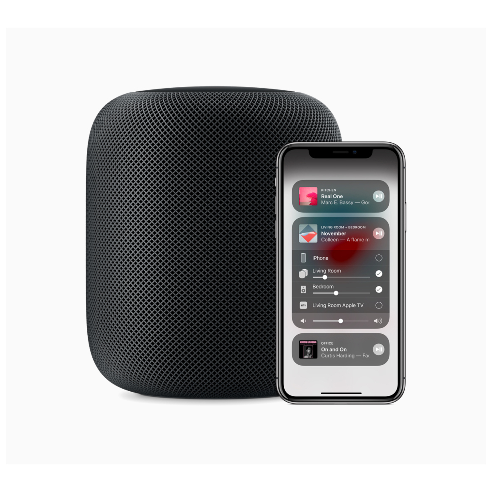 Enceinte Intelligente Apple HomePod 2 – Connectivité Sans Fil, Formats Audio Multiples - vue 2