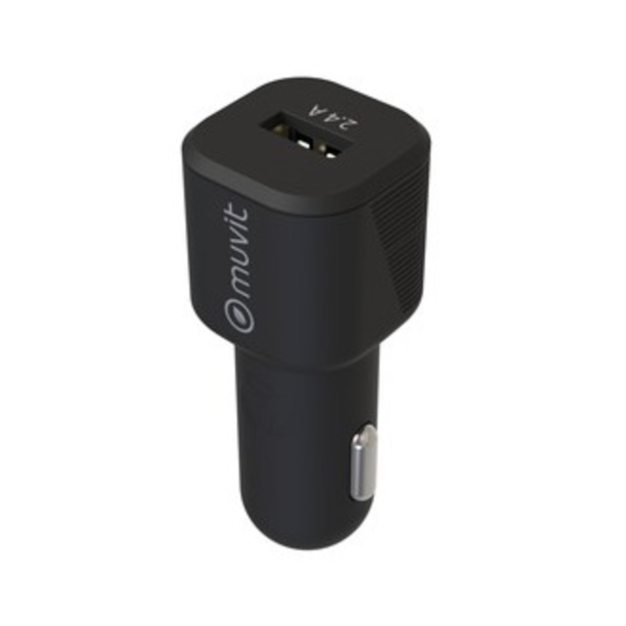 MUVIT pour Changement DE Chargeur Voiture 1 USB 2.4 A (12 W) Noir