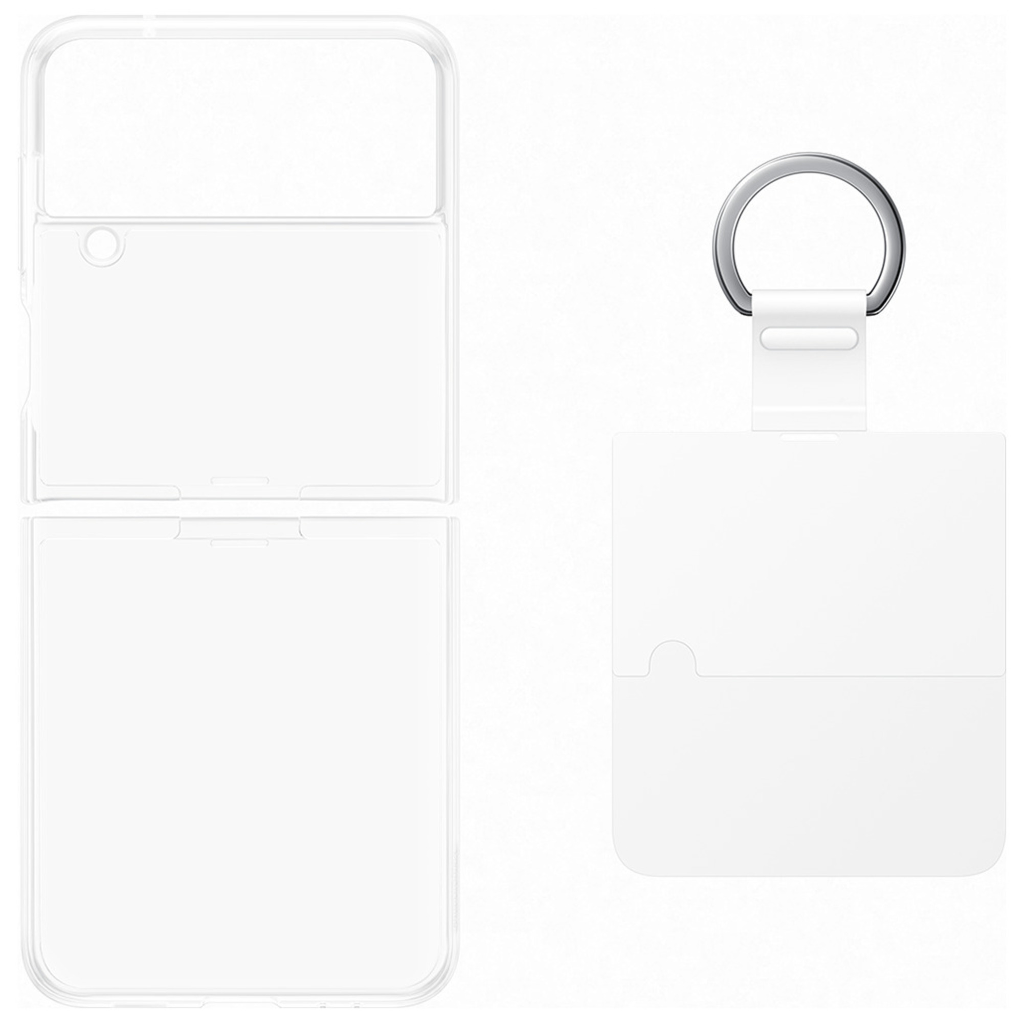 Coque transparente avec anneau SAMSUNG Galaxy Z Flip4 - vue 4