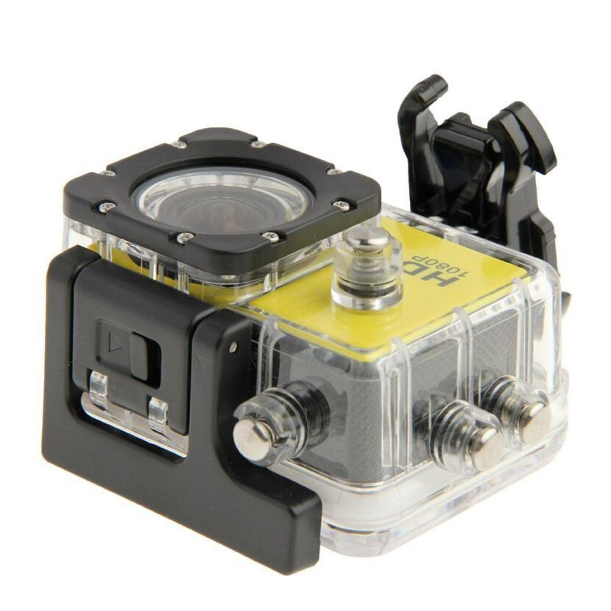 Camera Embarquée Sport LCD Caisson Étanche Waterproof Full HD 1080P Jaune 4 Go YONIS - Neuf