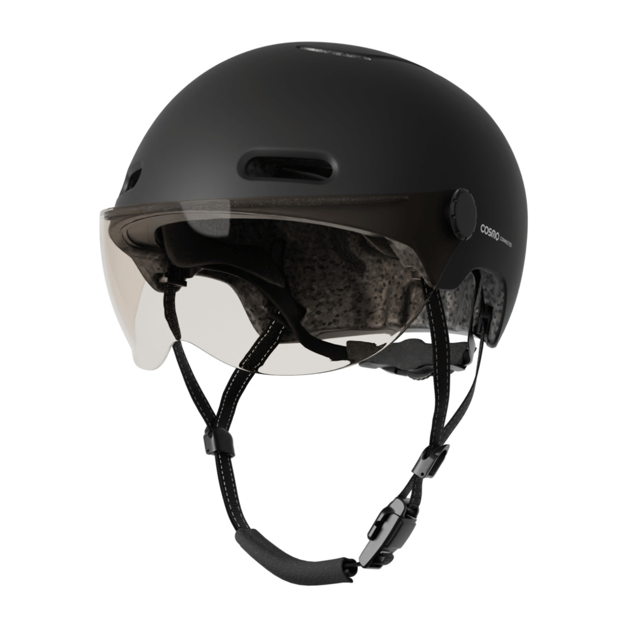 Cosmo Fusion - Casque avec éclairage Vélo Arrière Intelligent et Connecté - Feu Stop, Detection de Chute Automatique, Partage de trajet - Neuf