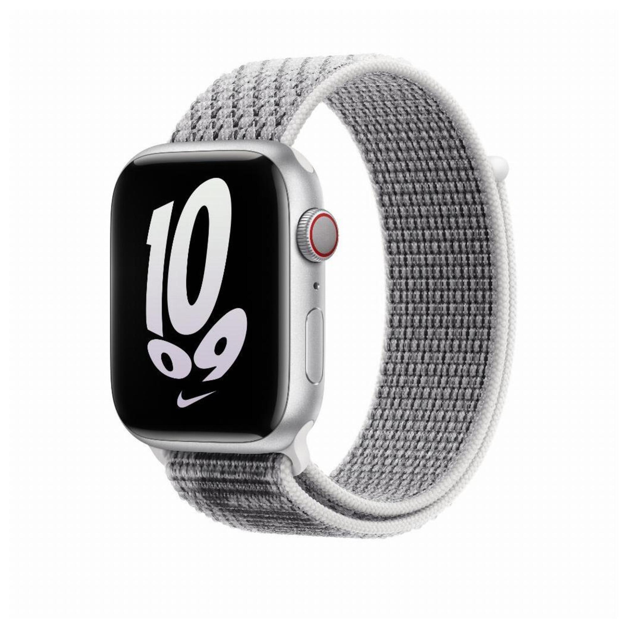 Bracelet Sport Nike pour Apple Watch 45 mm - Noir / Blanc - Neuf