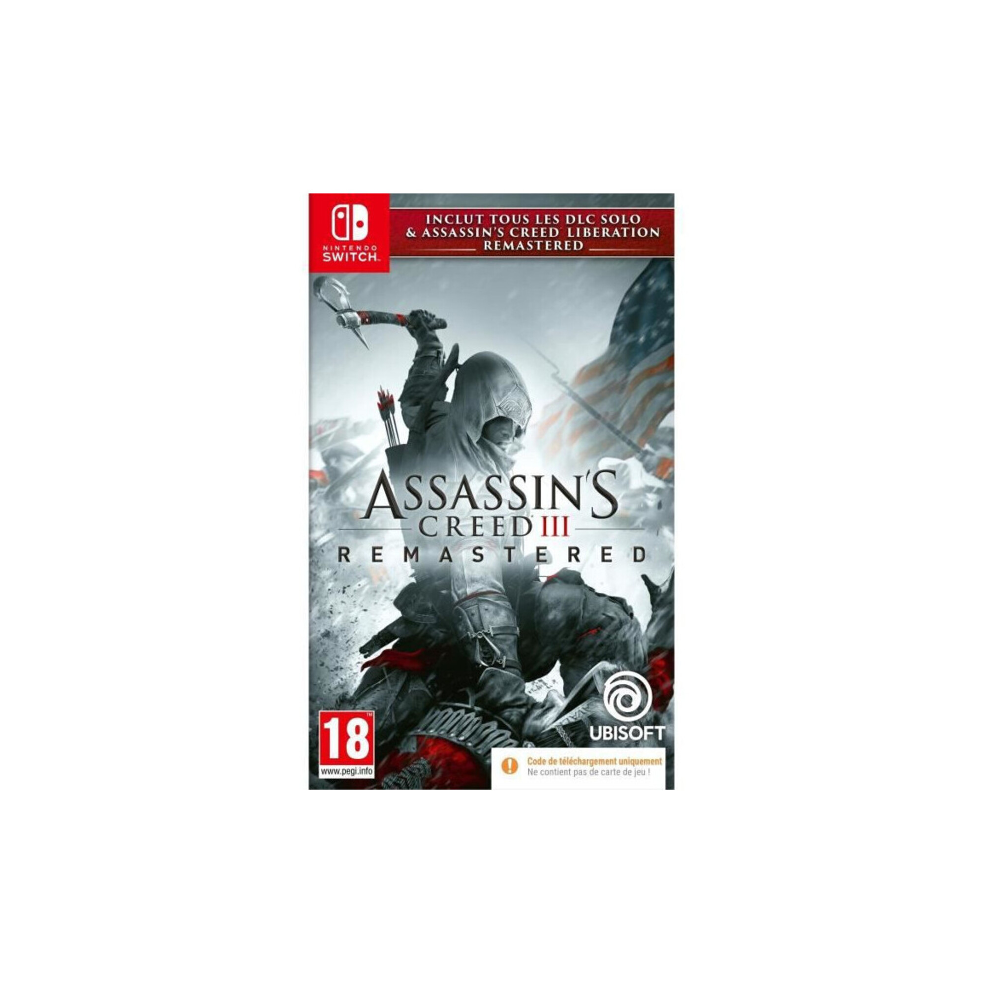 Assassin's Creed 3 + Assassin's Creed Liberation Remaster (Code dans la boite) Jeu Switch - Neuf