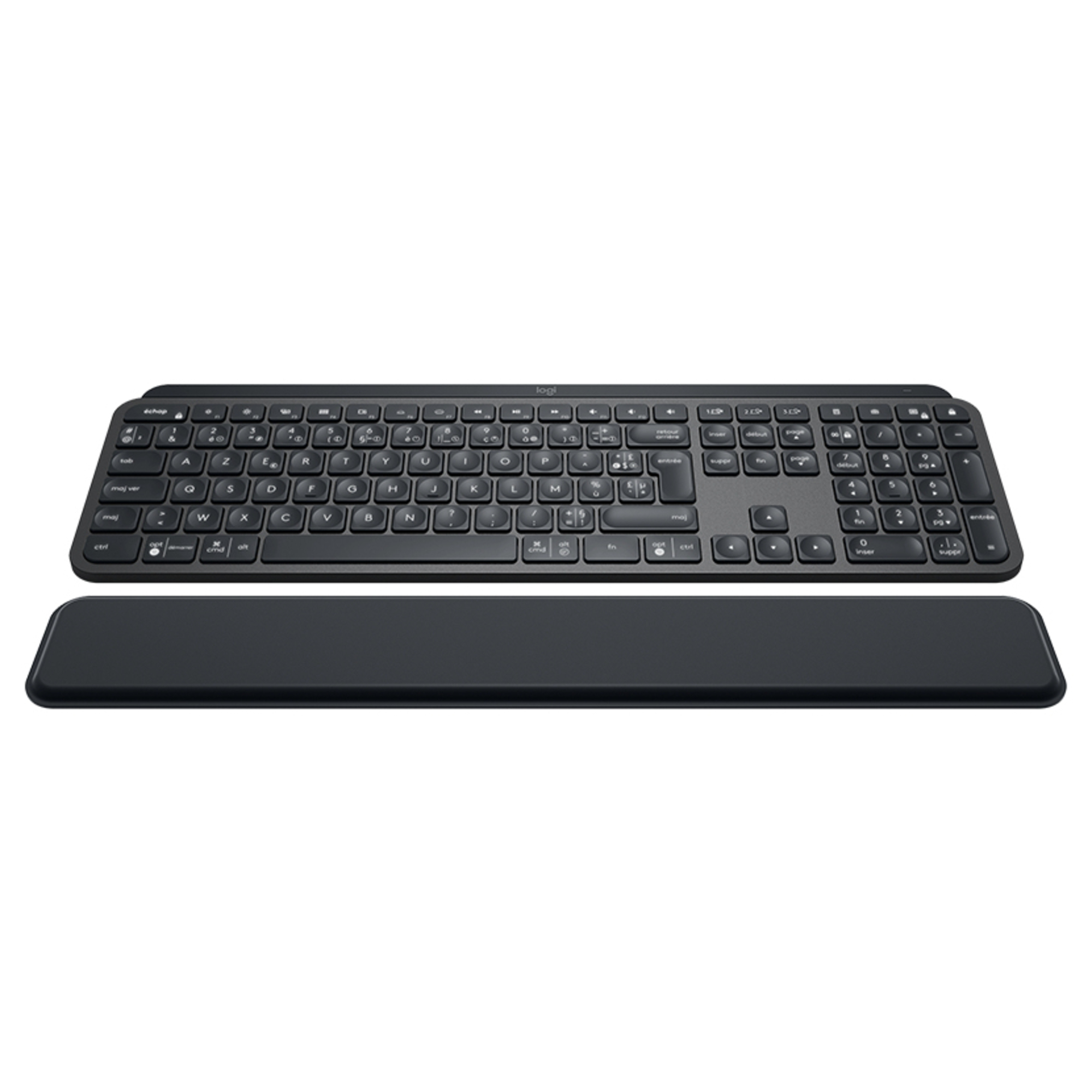 Logitech MX Keys Plus clavier Universel RF sans fil + Bluetooth AZERTY Français Graphite - Neuf