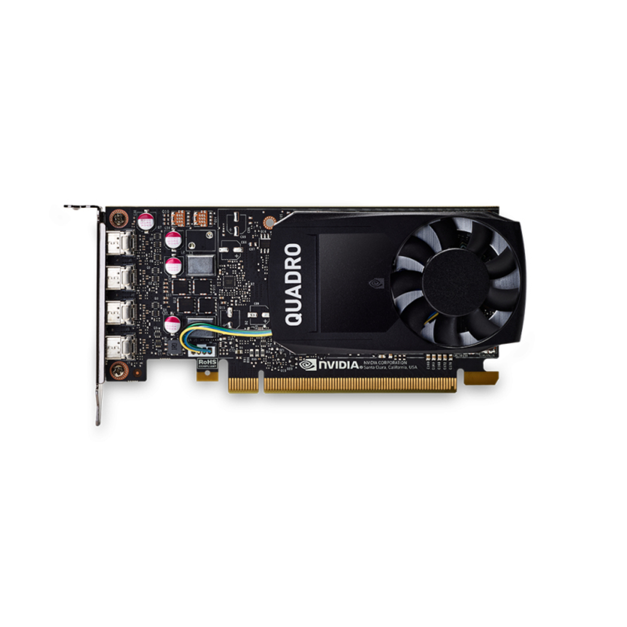 PNY VCQP1000DVIV2-PB carte graphique NVIDIA Quadro P1000 V2 4 Go GDDR5 - Neuf