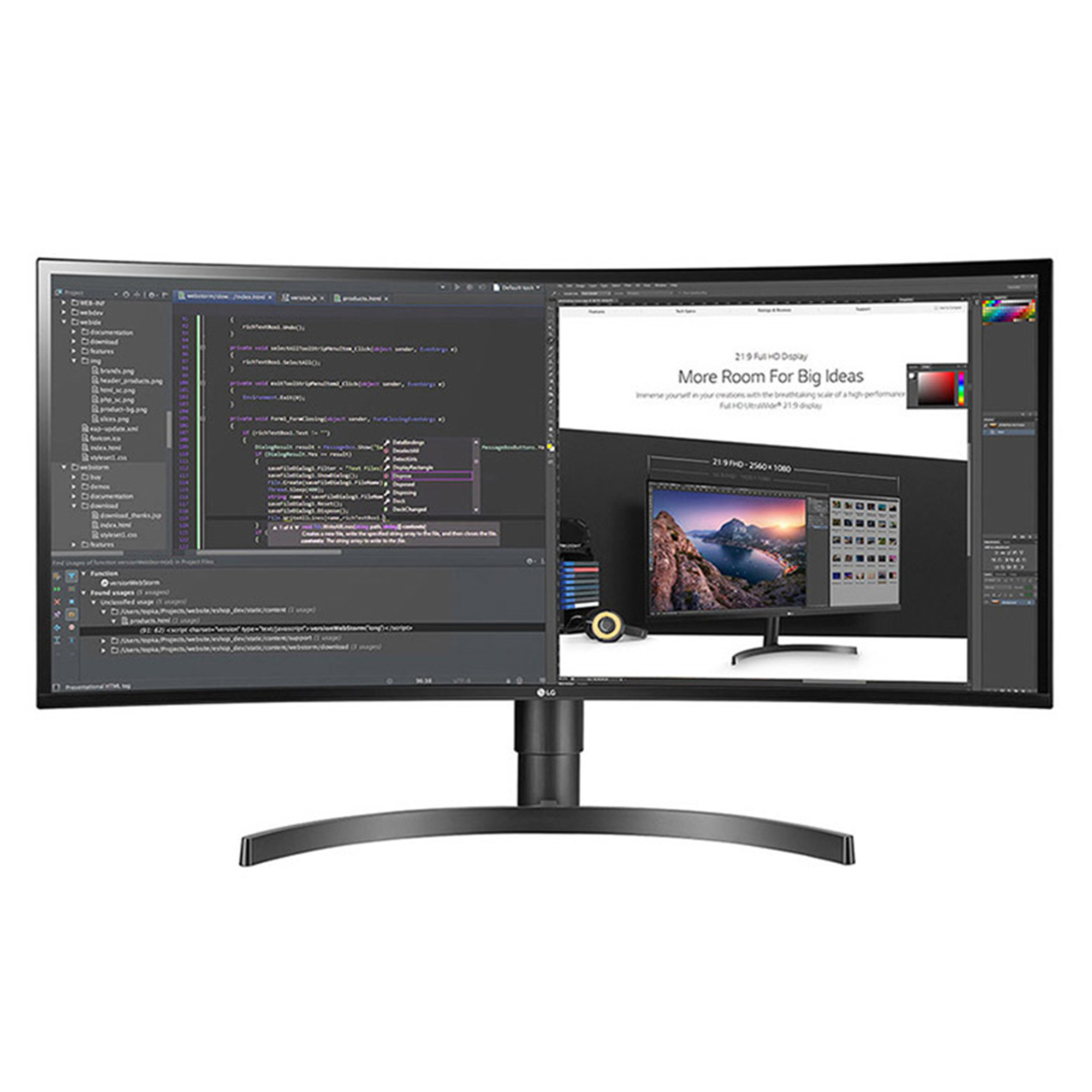 LG 34WN80C B écran plat de PC 86 4 cm 34 3440 x 1440 pixels Quad HD Neuf