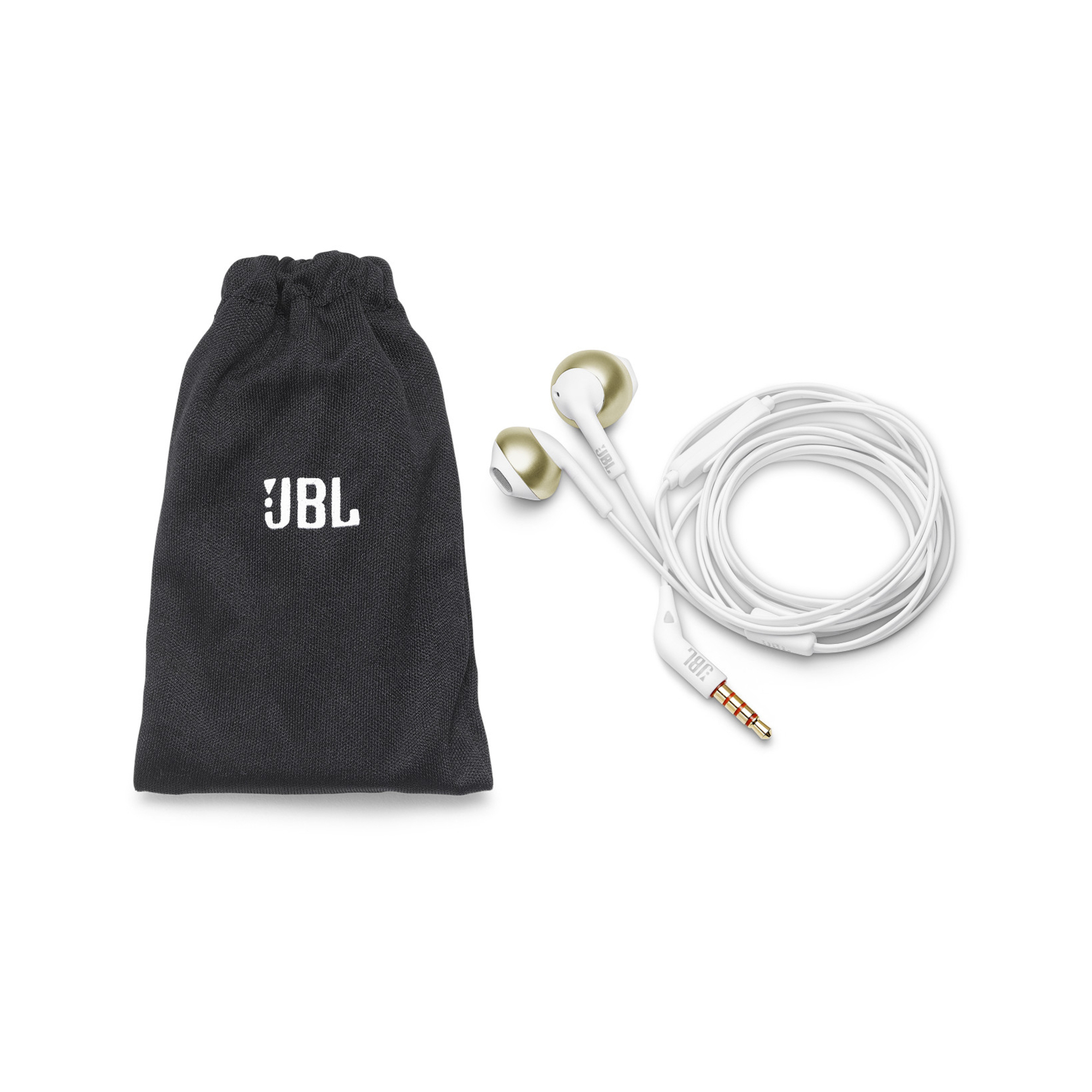 JBL Tune 205 Casque Avec fil Ecouteurs Musique Champagne, Or - Neuf