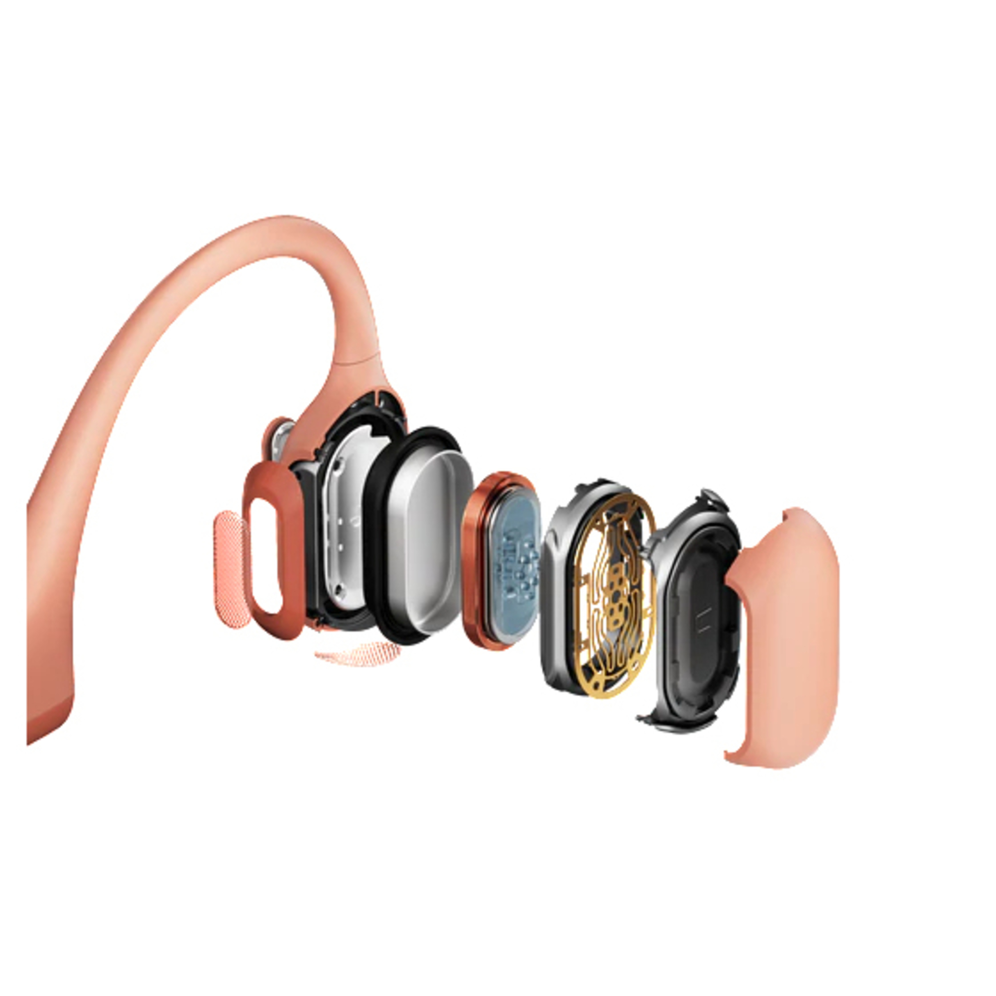 Shokz OpenRun Pro Casque Sans fil Minerve Appels/Musique Bluetooth Rose - Neuf