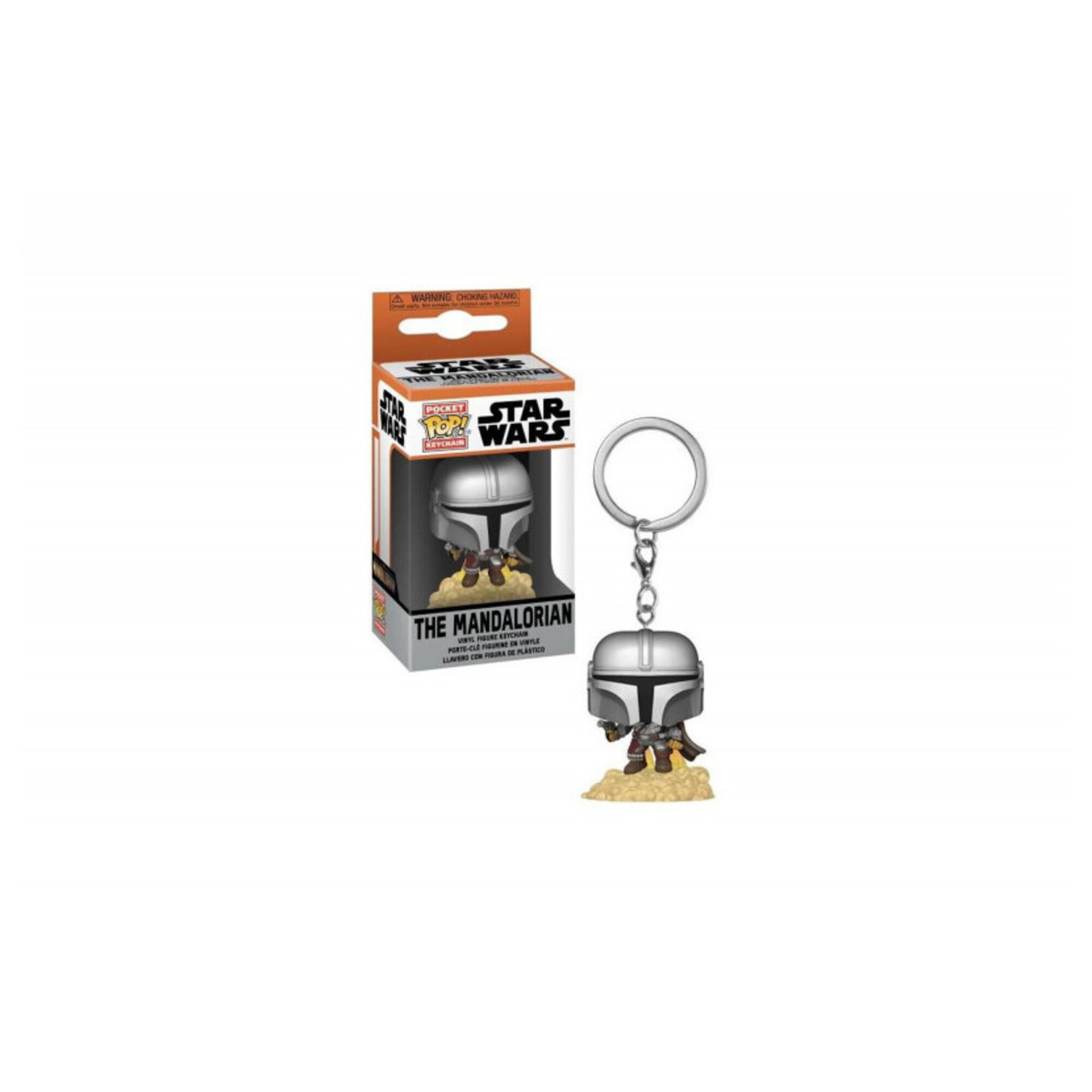 Figurine Funko Pop Keychain Mandalorian Mando with Blaster Neuf