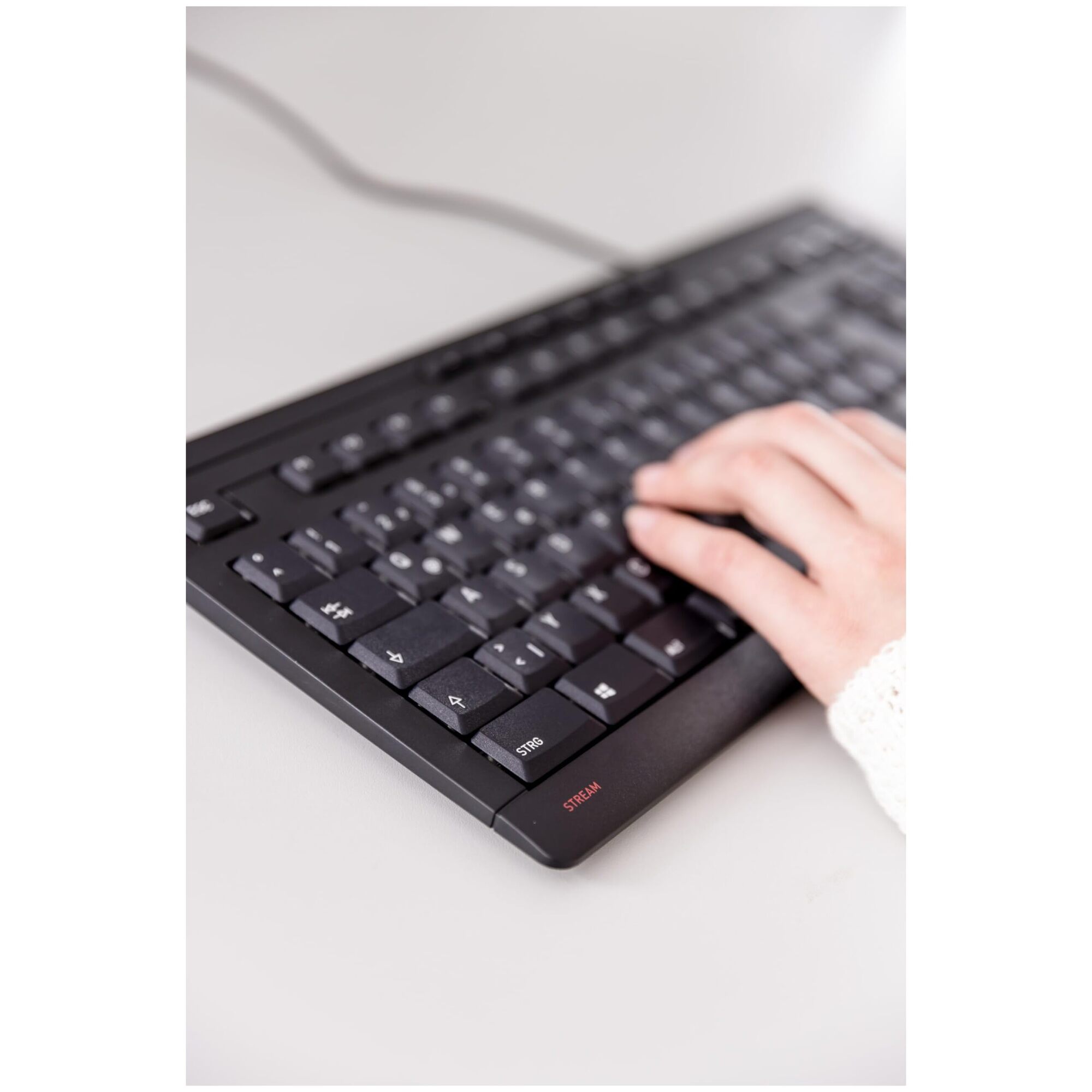 CHERRY STREAM KEYBOARD TKL clavier Universel USB AZERTY Belge Neuf - vue 3