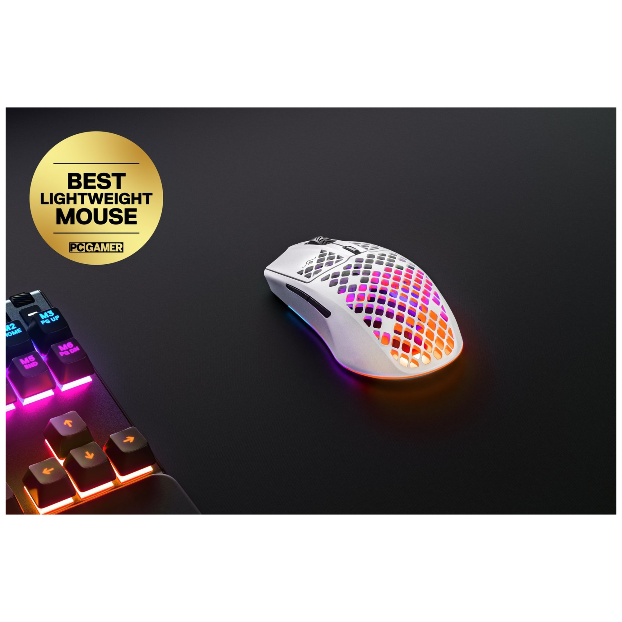 Steelseries Aerox 3 Wireless souris Droitier RF sans fil + Bluetooth Optique 18000 DPI - Neuf