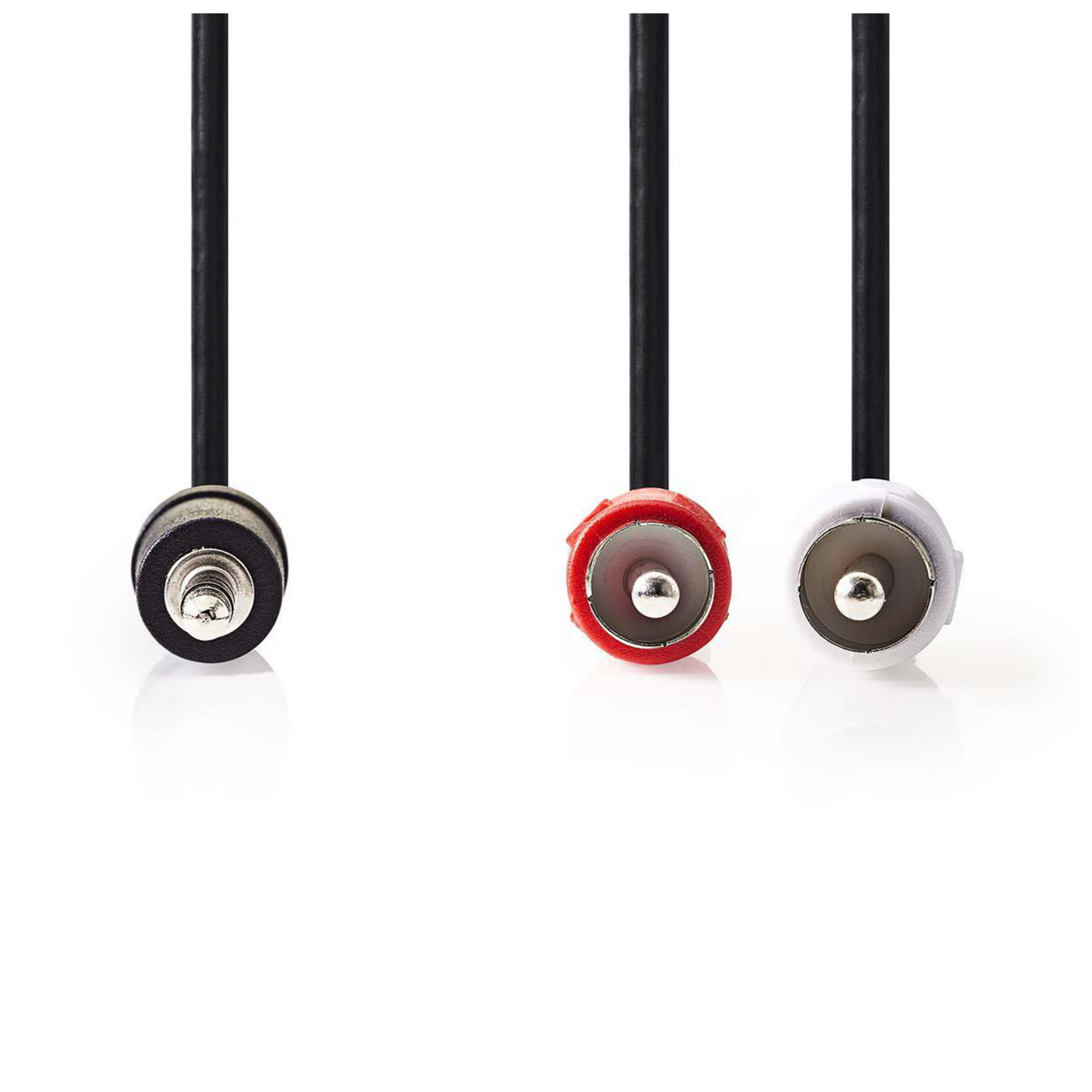Nedis CAGB22200BK10 câble audio 1 m 3,5mm 2 x RCA Anthracite - Neuf