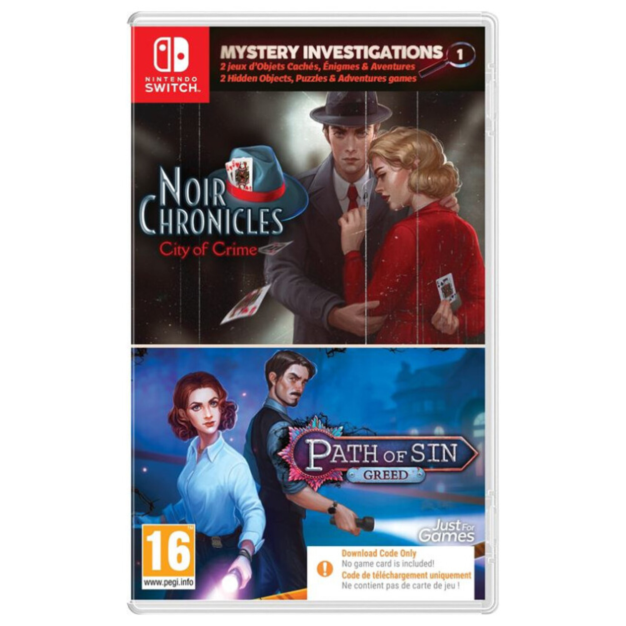 Mystery Investigations Nintendo SWITCH Code de téléchargement Neuf