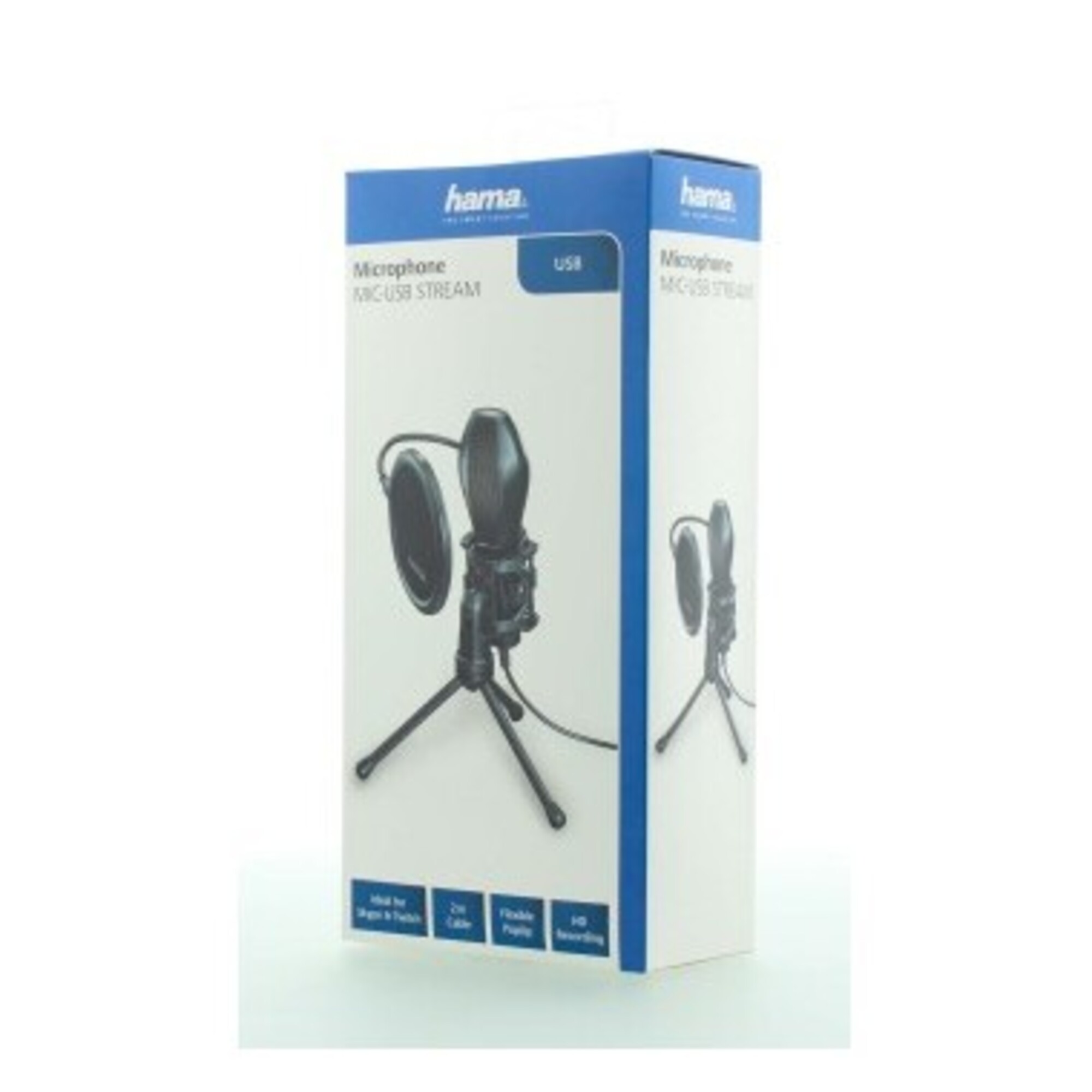 Microphone  MIC-USB Stream  pour PC et ordinateur portable, USB - Neuf