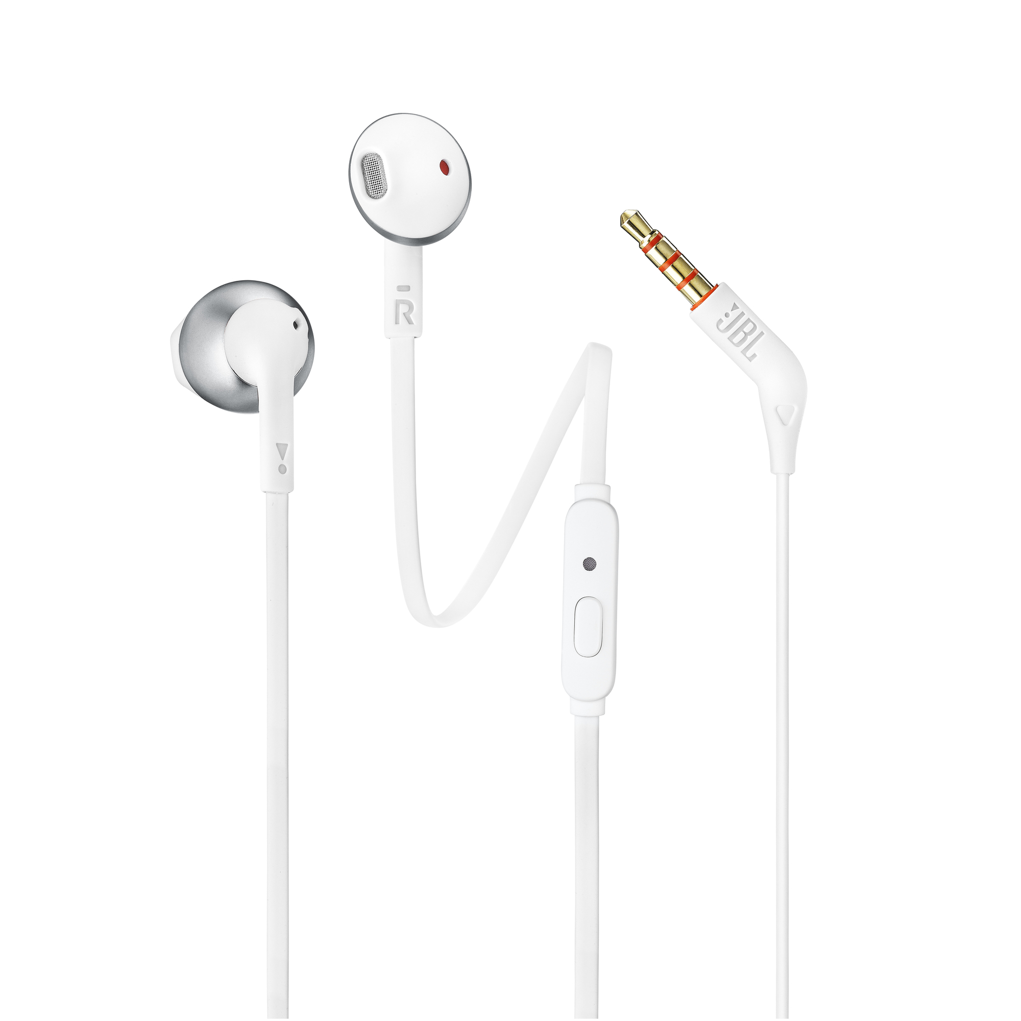 JBL Ecouteurs Bluetooth T205 chrome avec microphone Argent - vue 7