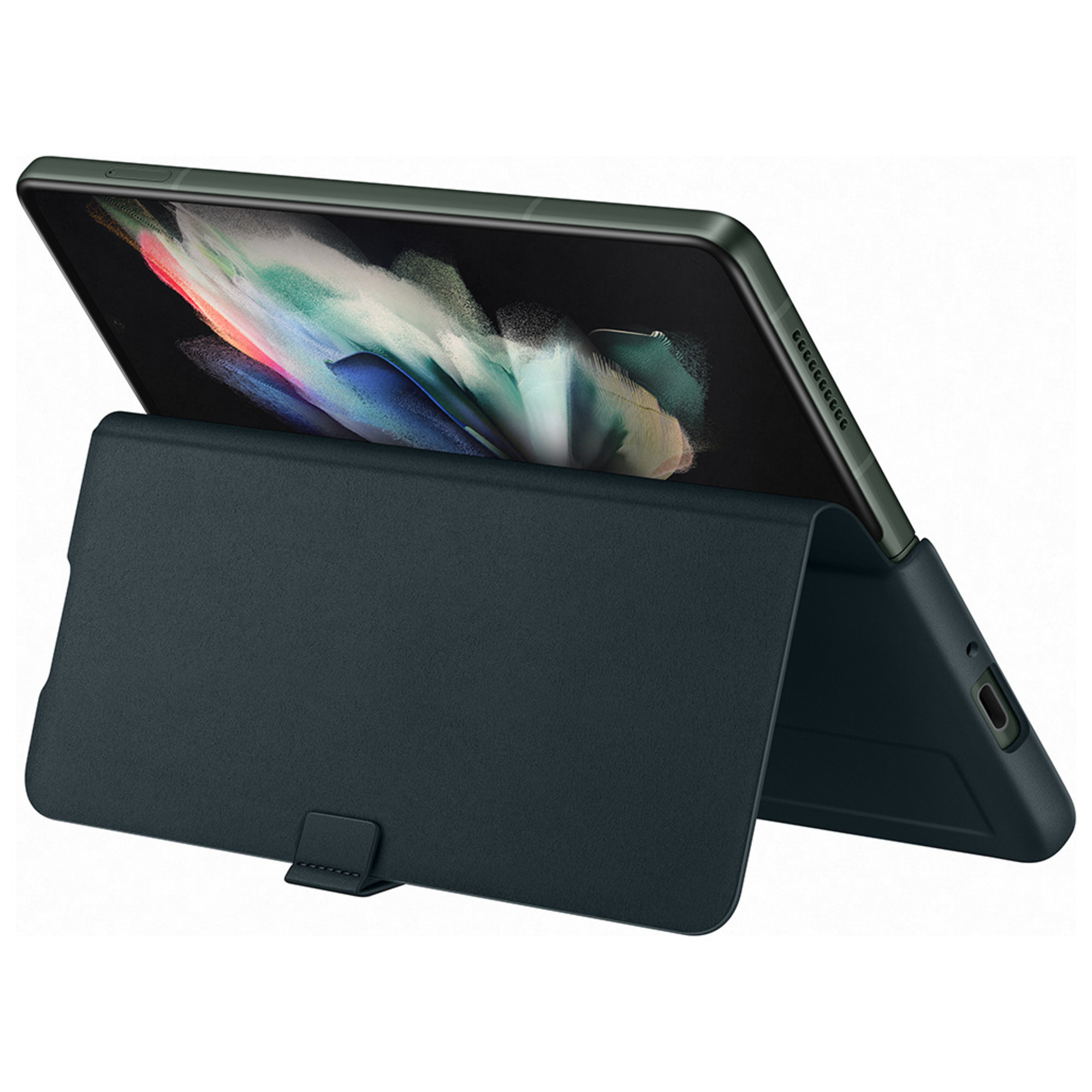 Etui en cuir Samsung Z Fold3 Semi rigide Rabat - vue 4