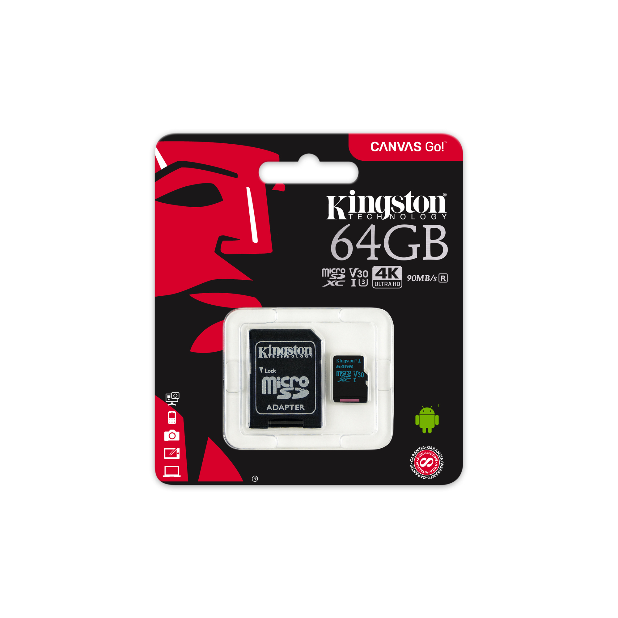 Kingston Technology Canvas Go! MicroSDXC UHS I Classe 10 Neuf - vue 4